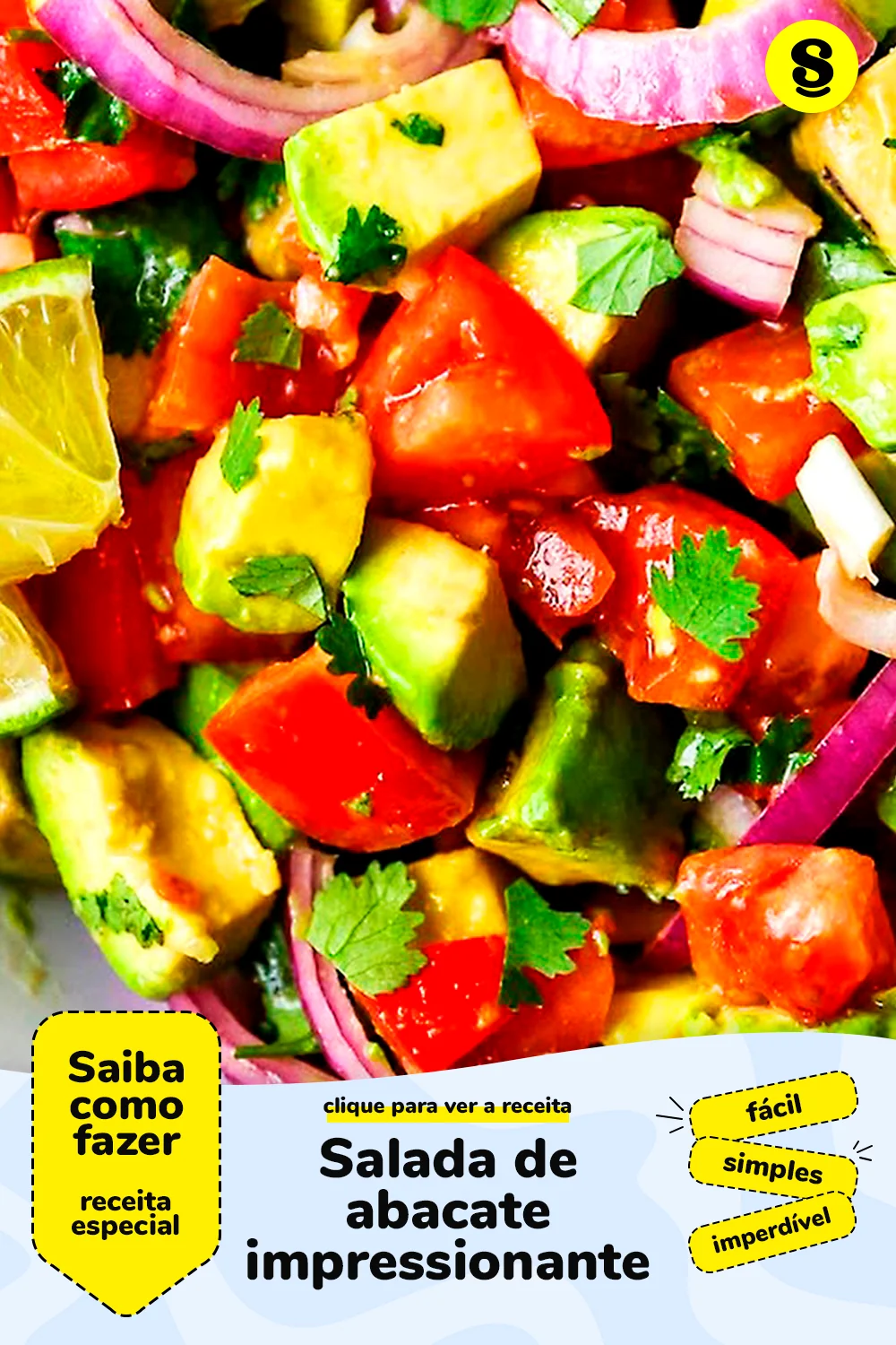 Receita de salada de abacate