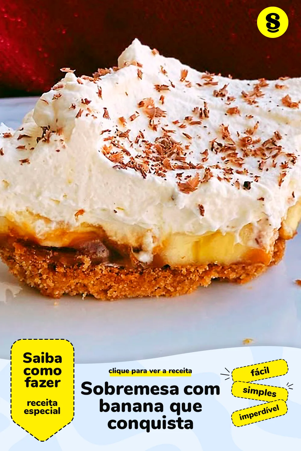 Receita de sobremesa com banana