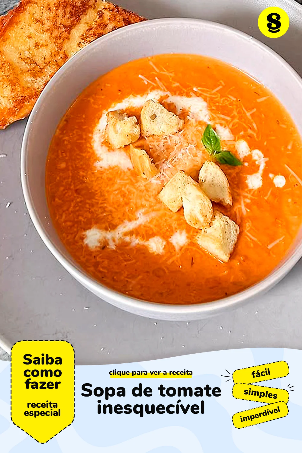 Receita de sopa de tomate
