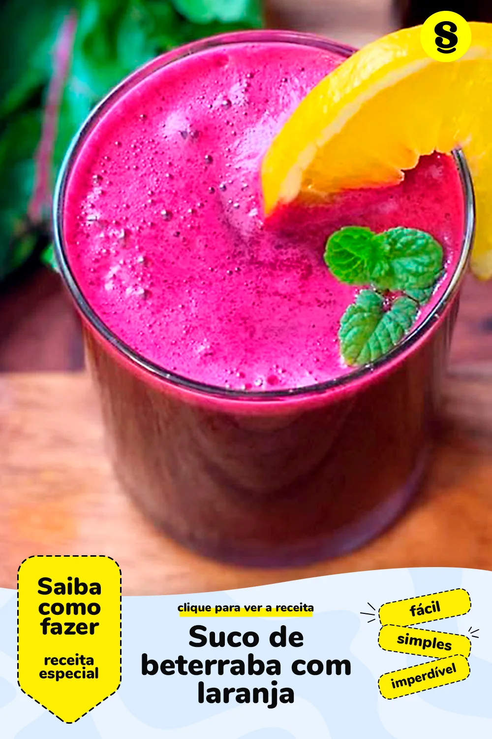 Receita de suco de beterraba com laranja