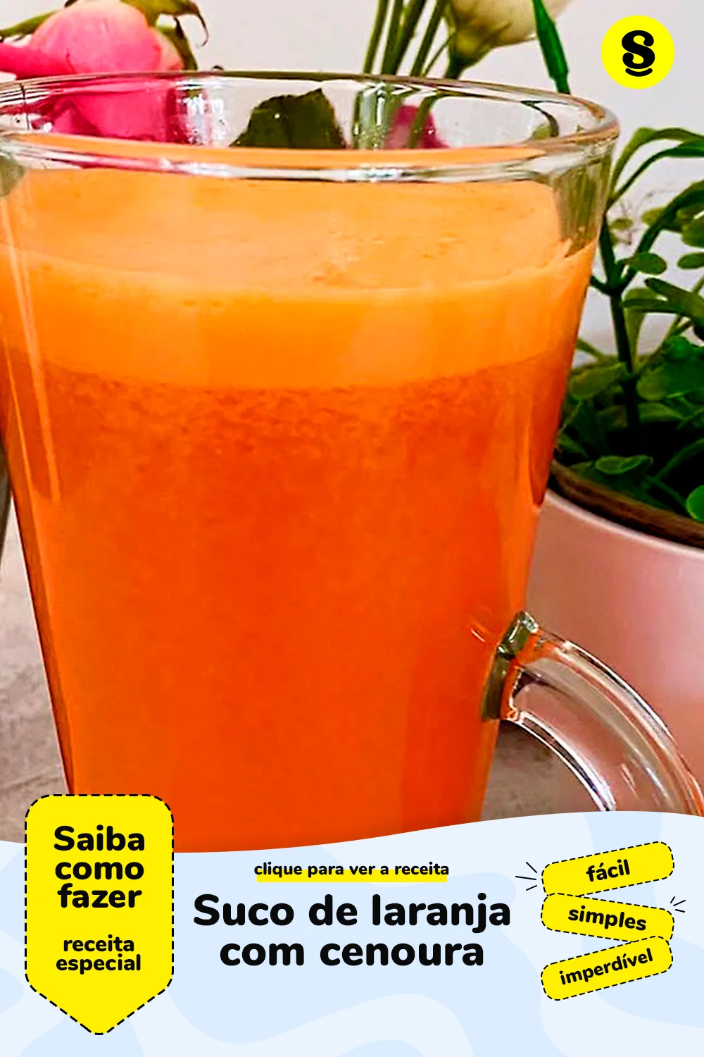 Receita de suco de laranja com cenoura