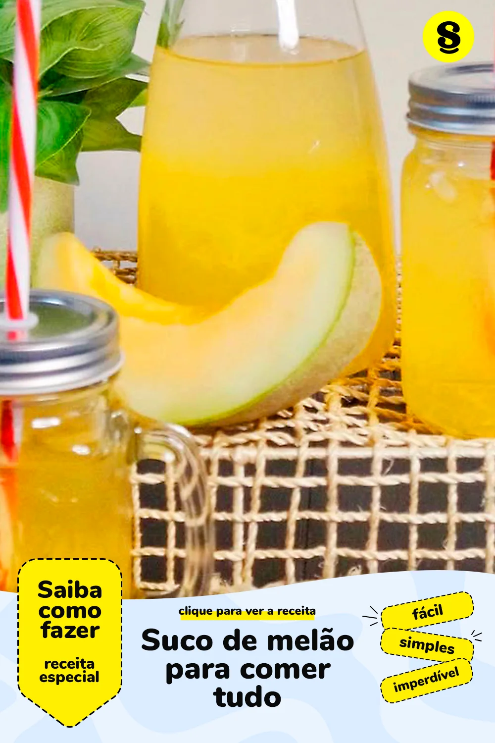 Receita de suco de melão