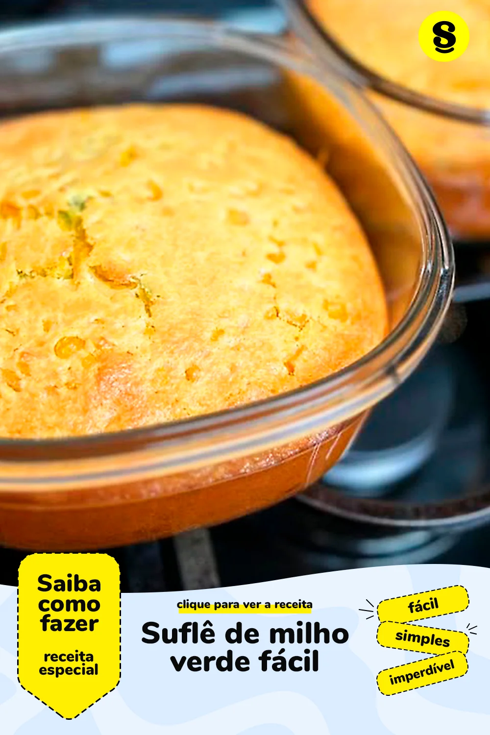 Receita de suflê de milho verde