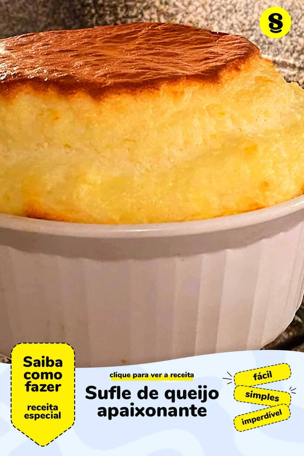 Receita de sufle de queijo