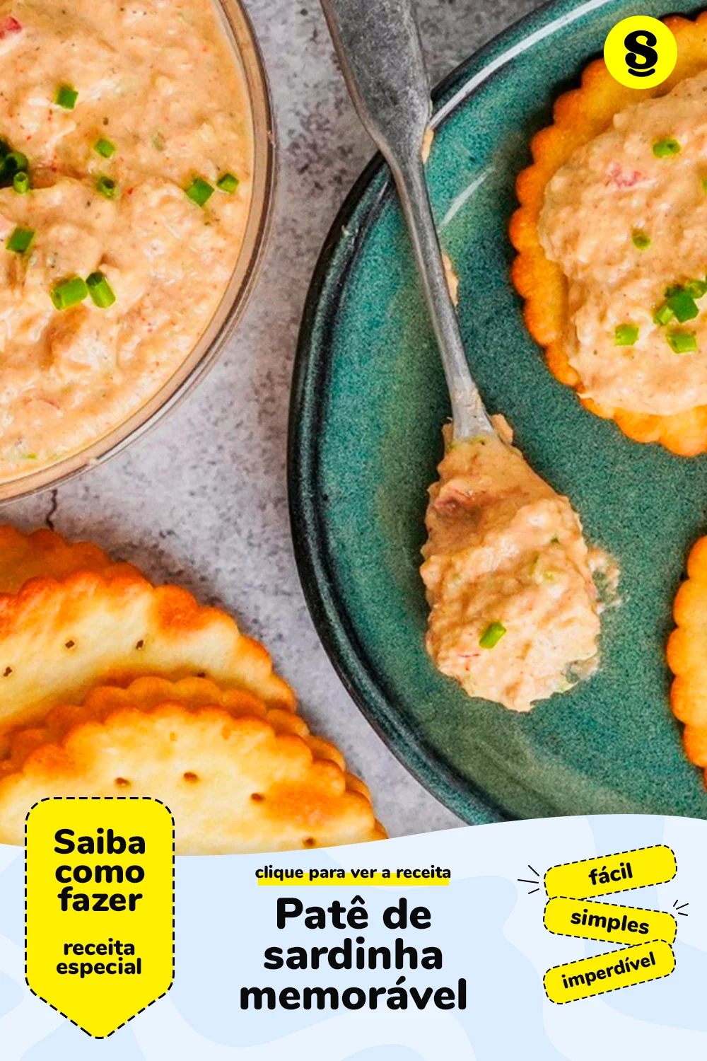 Receita de patê de sardinha