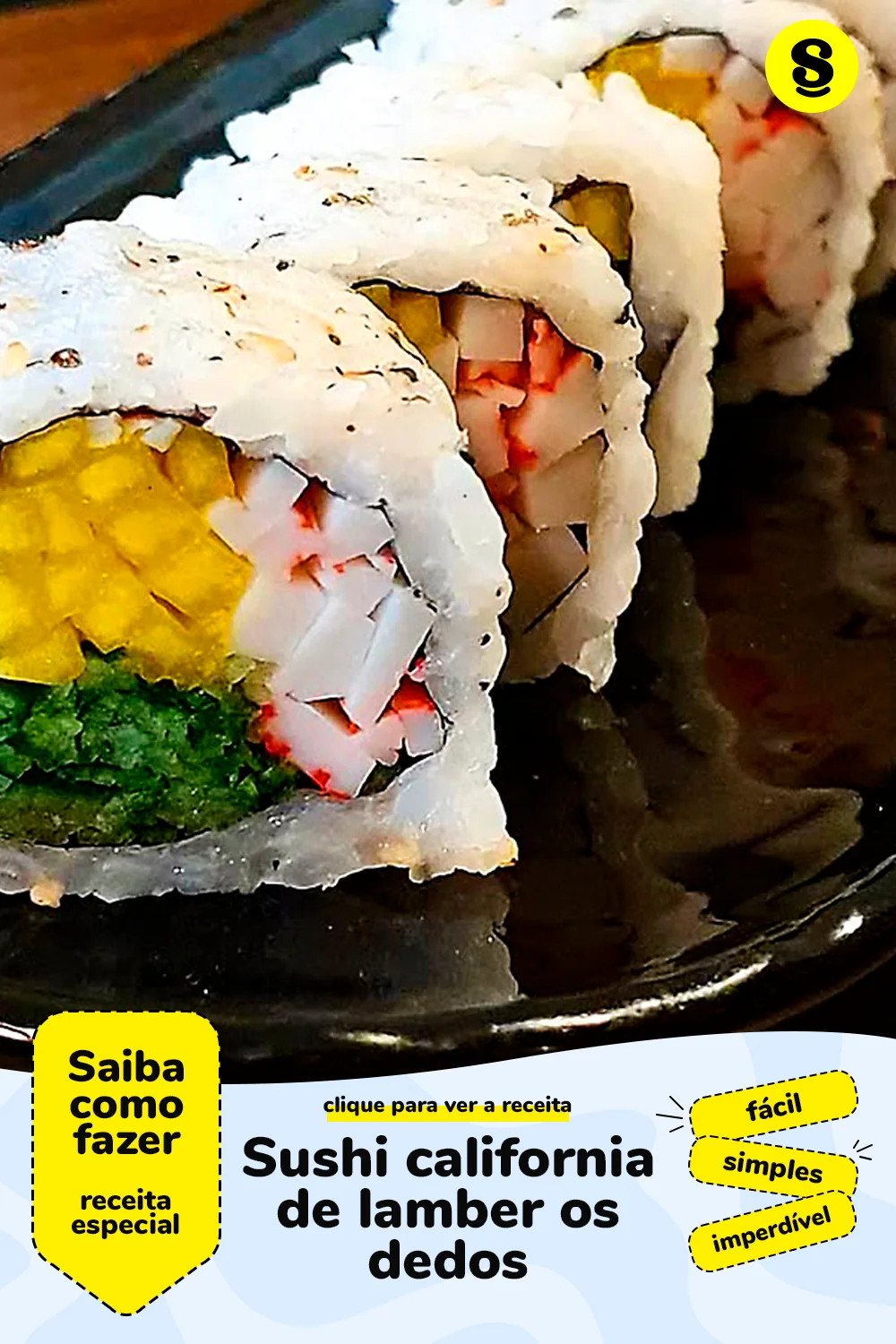 Receita de sushi california