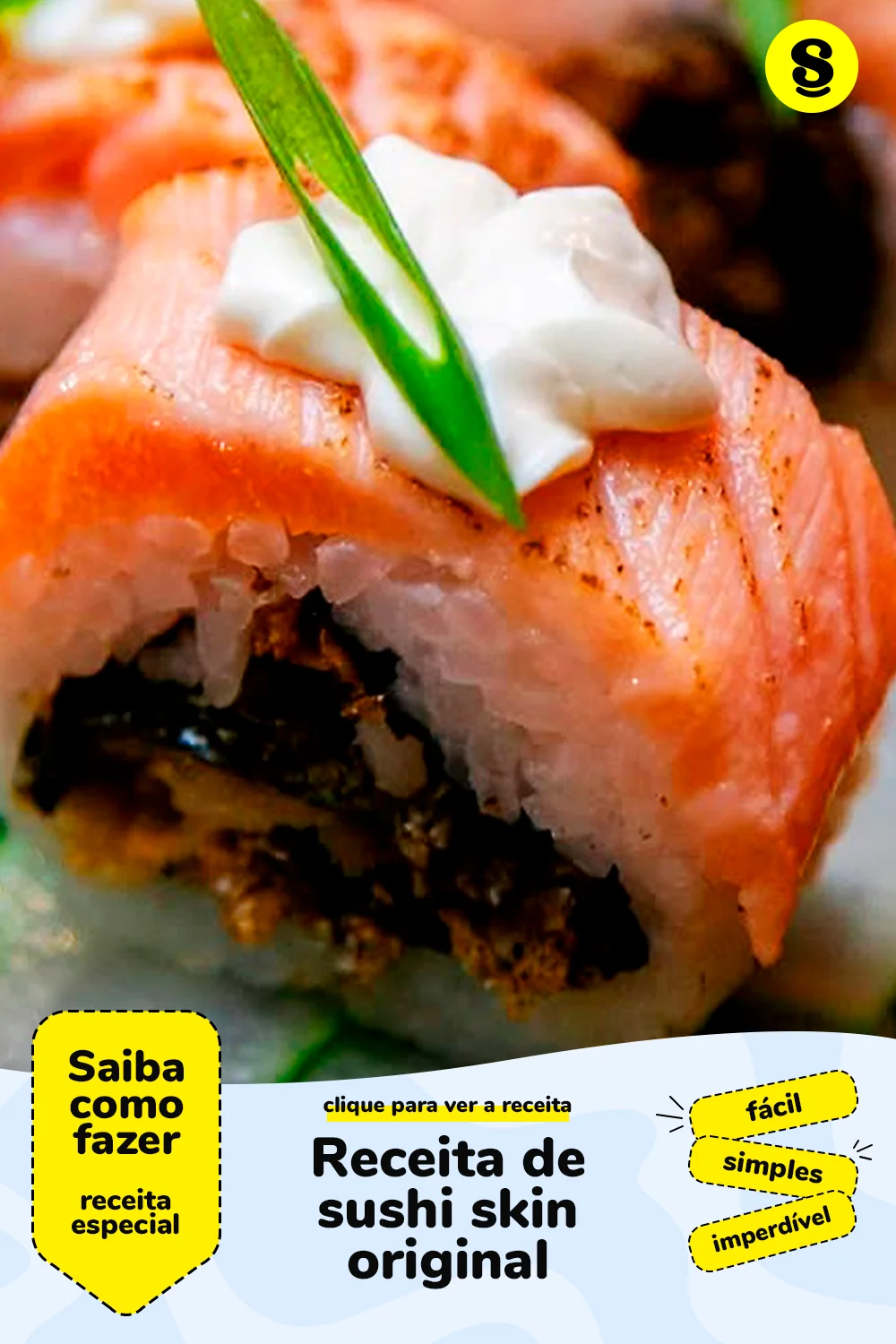 Receita de sushi skin