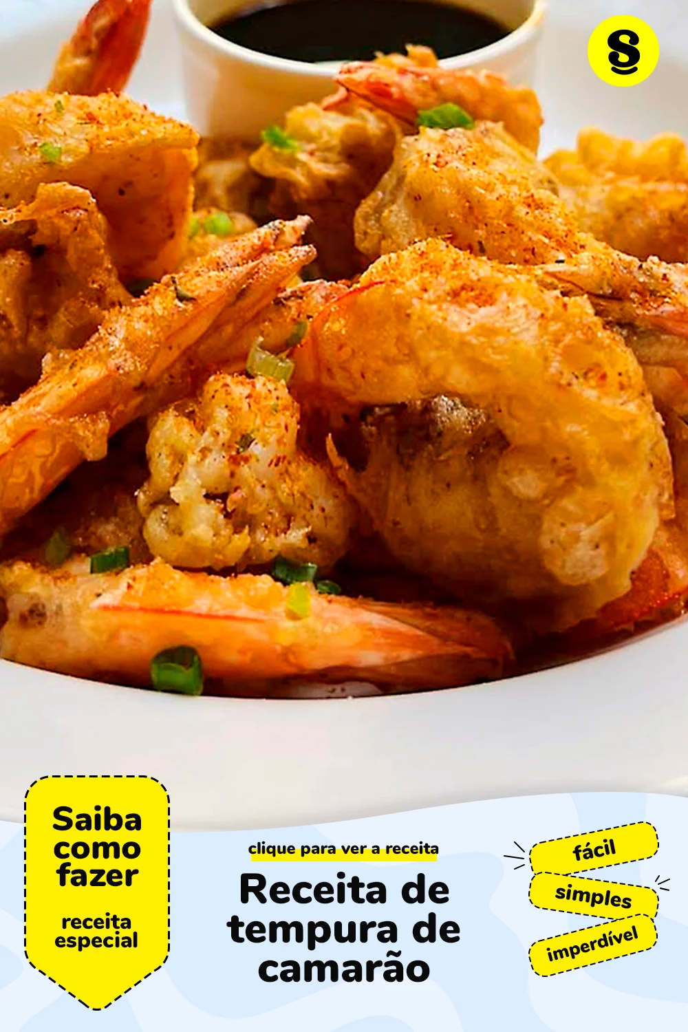 Receita de tempura de camarão