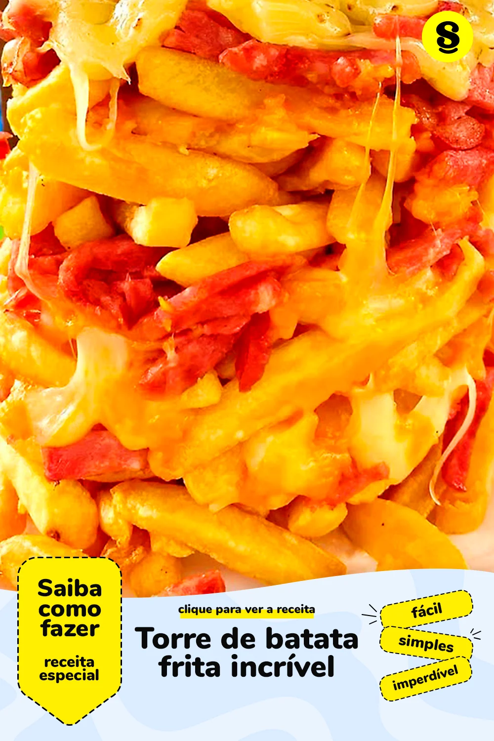 Receita de torre de batata frita
