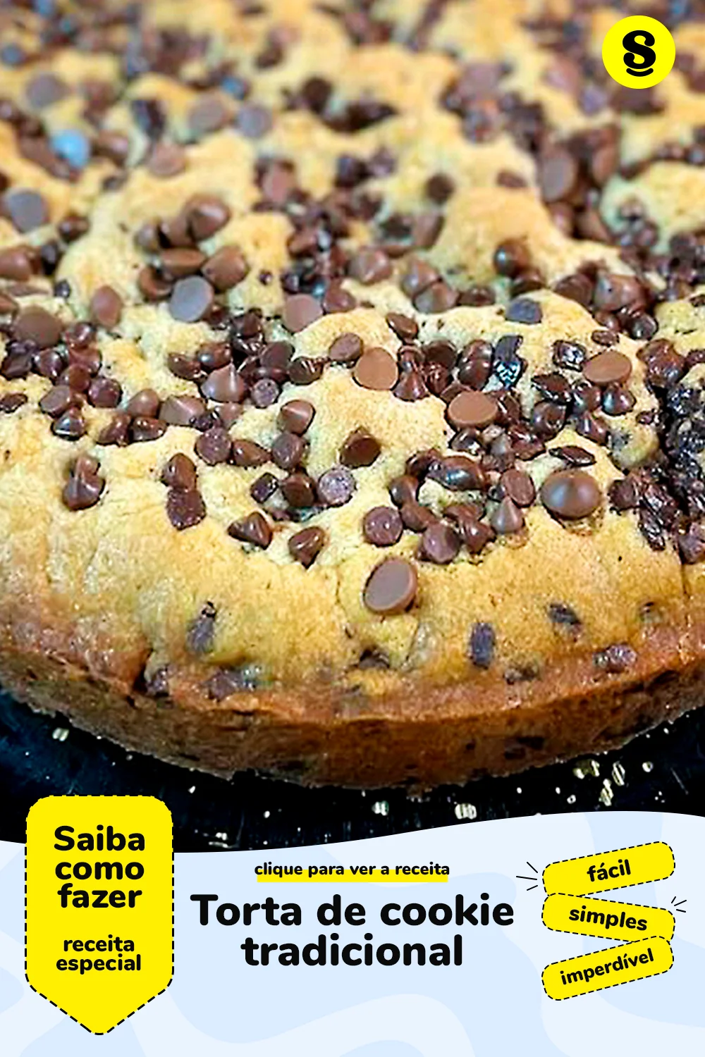 Receita de torta de cookie