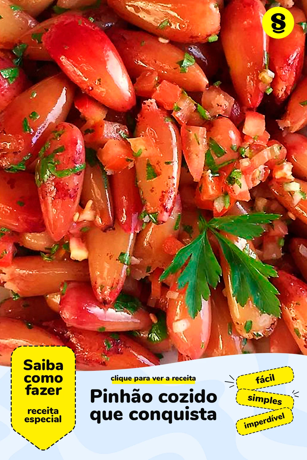 Receita de pinhão cozido