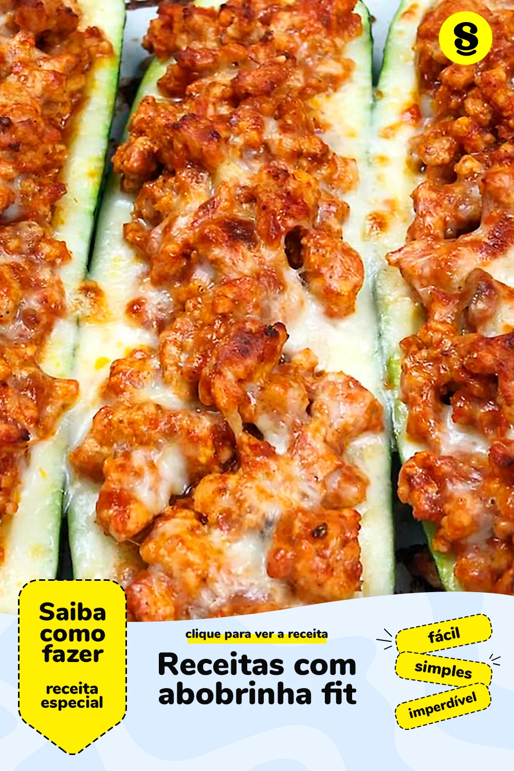 Receita de receitas com abobrinha fit