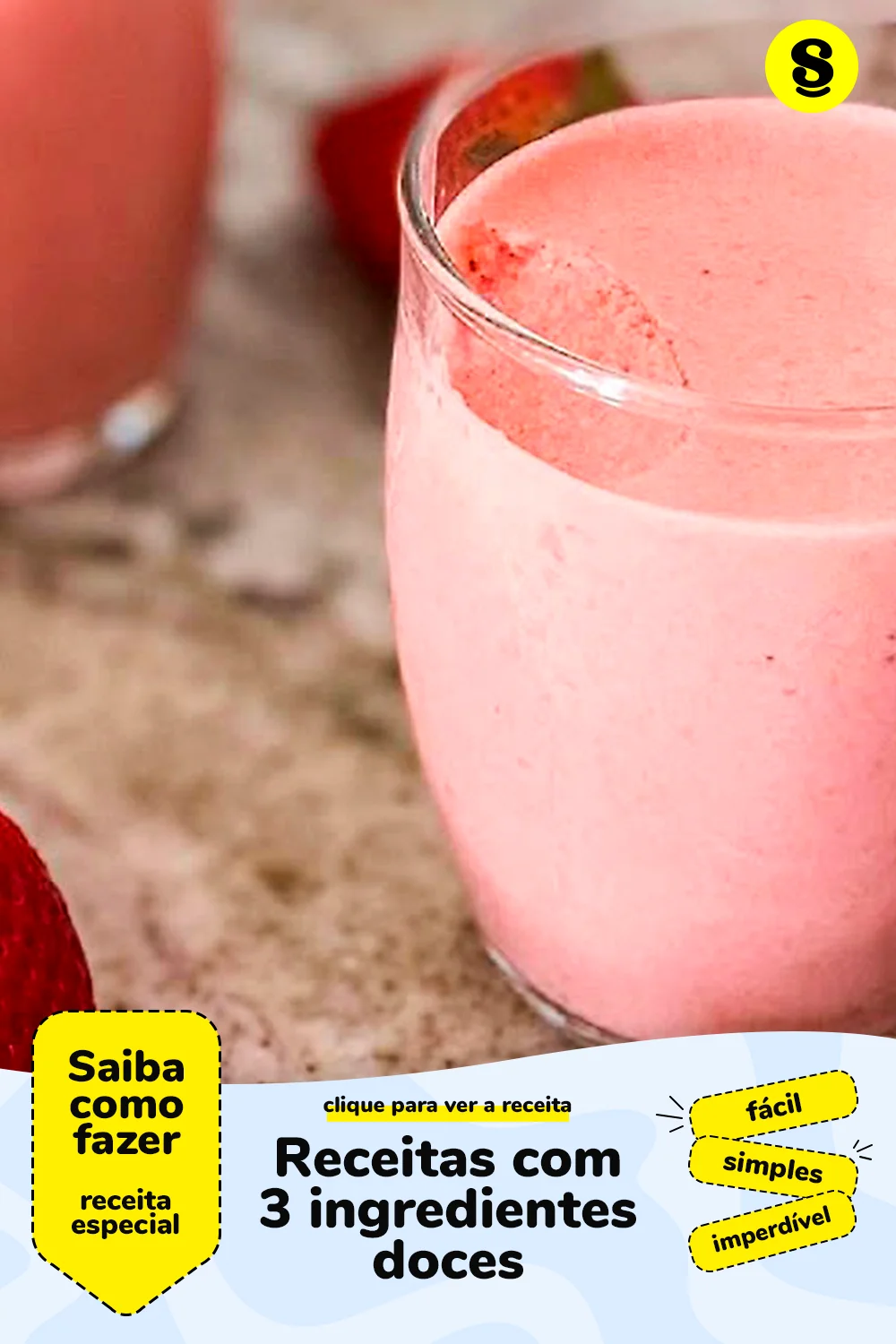 Receita de receitas com 3 ingredientes doces