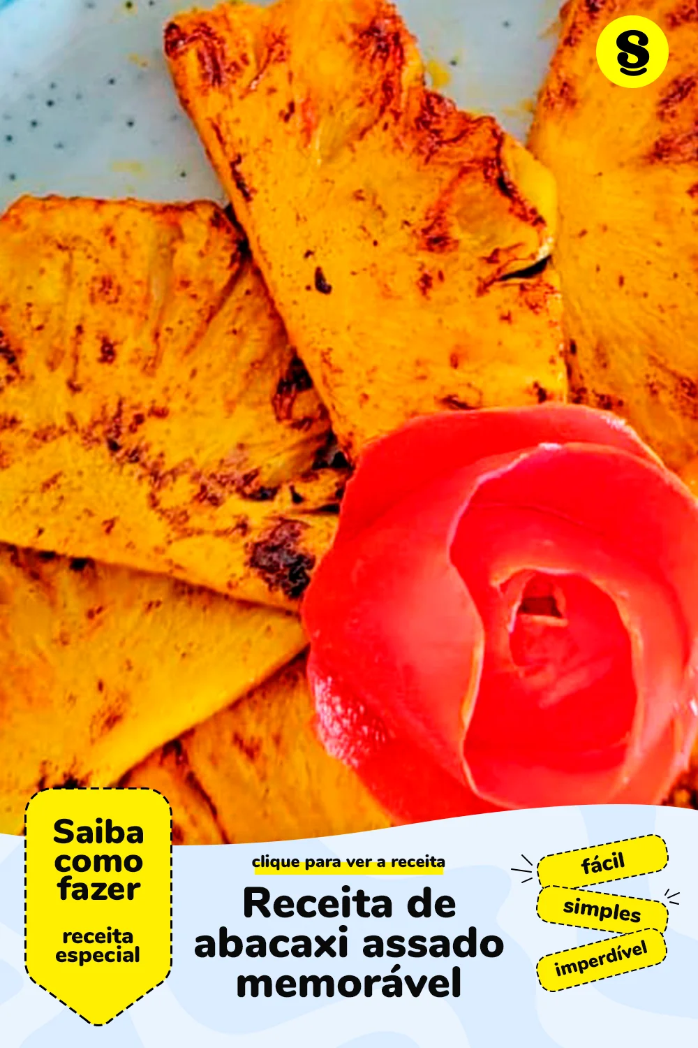 Receita de abacaxi assado
