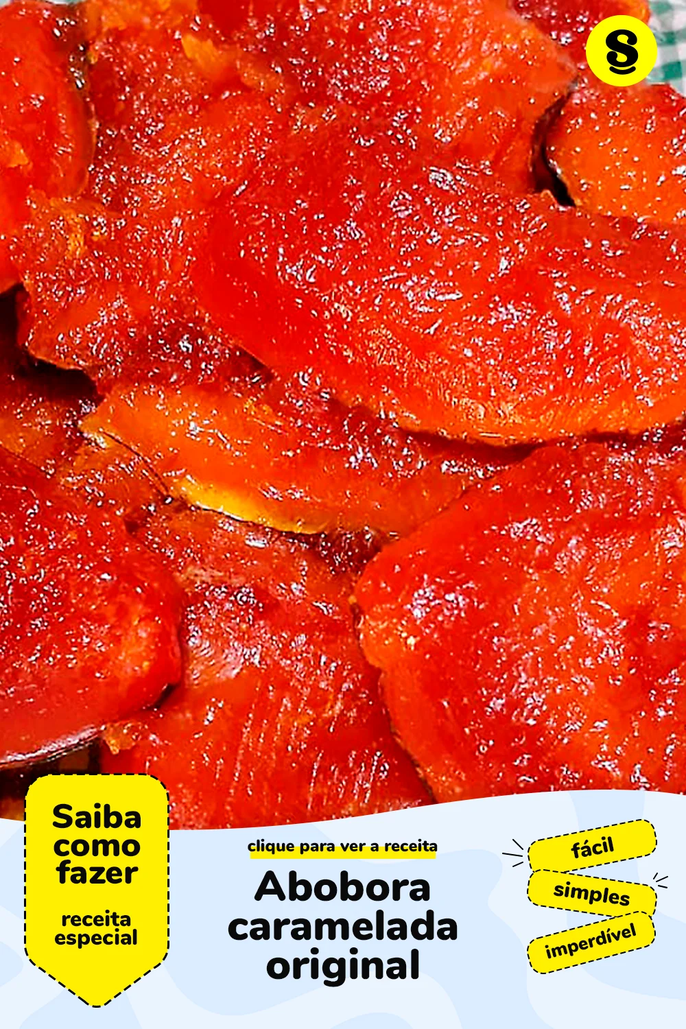 Receita de abobora caramelada