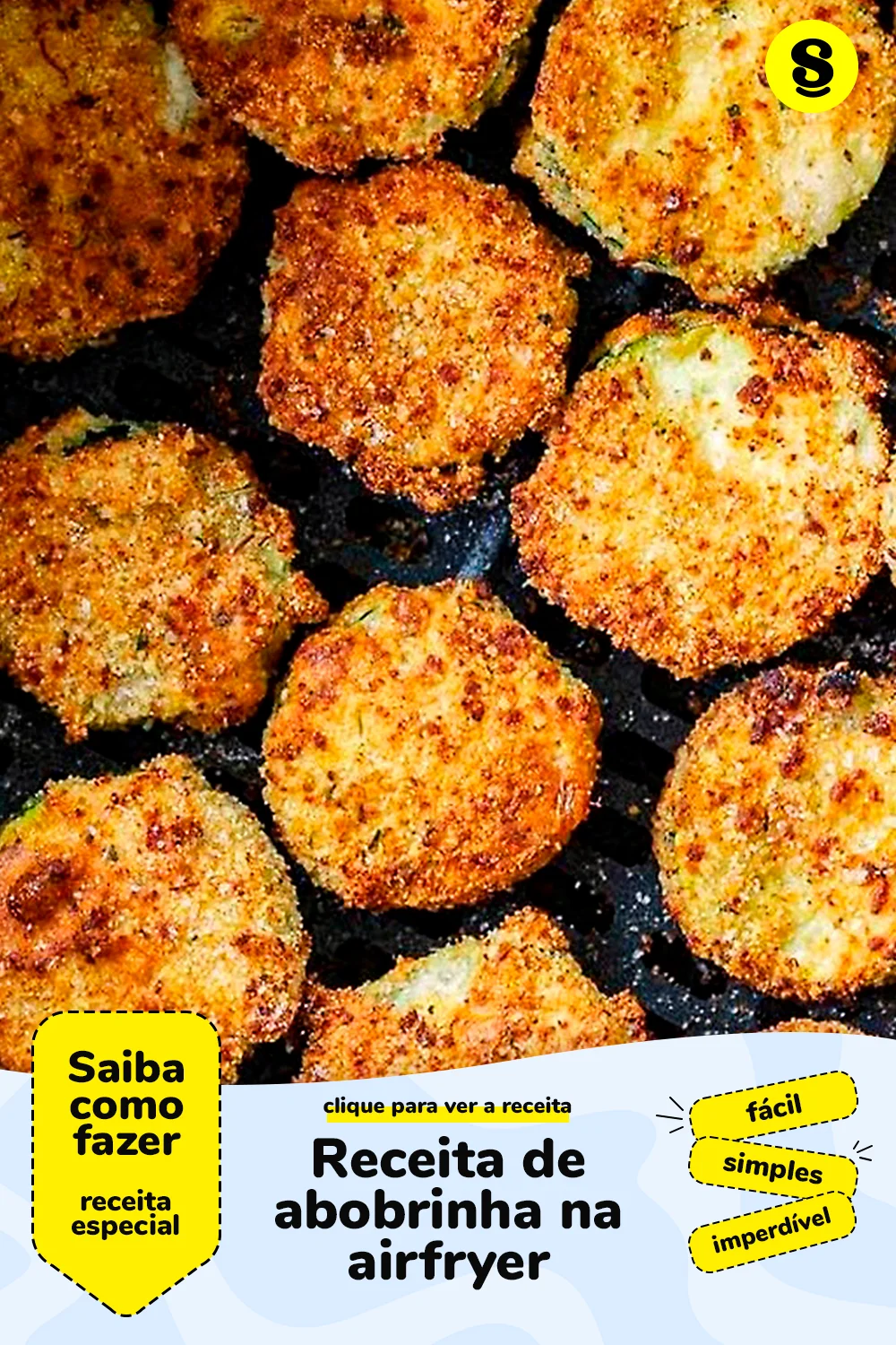Receita de abobrinha na airfryer