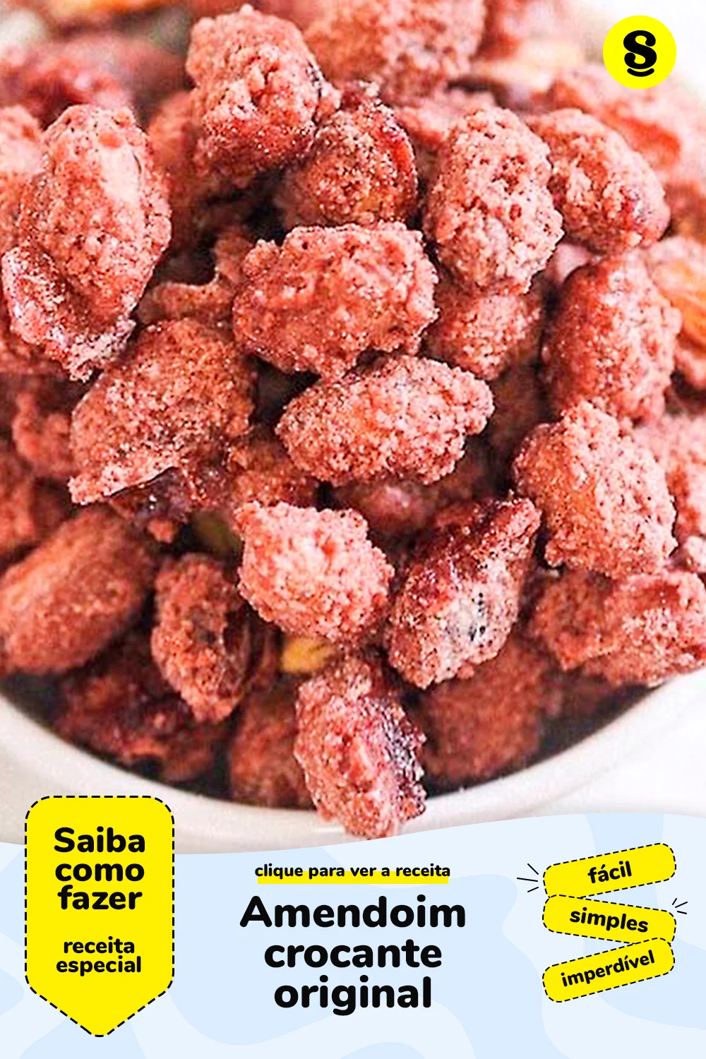 Receita de amendoim crocante