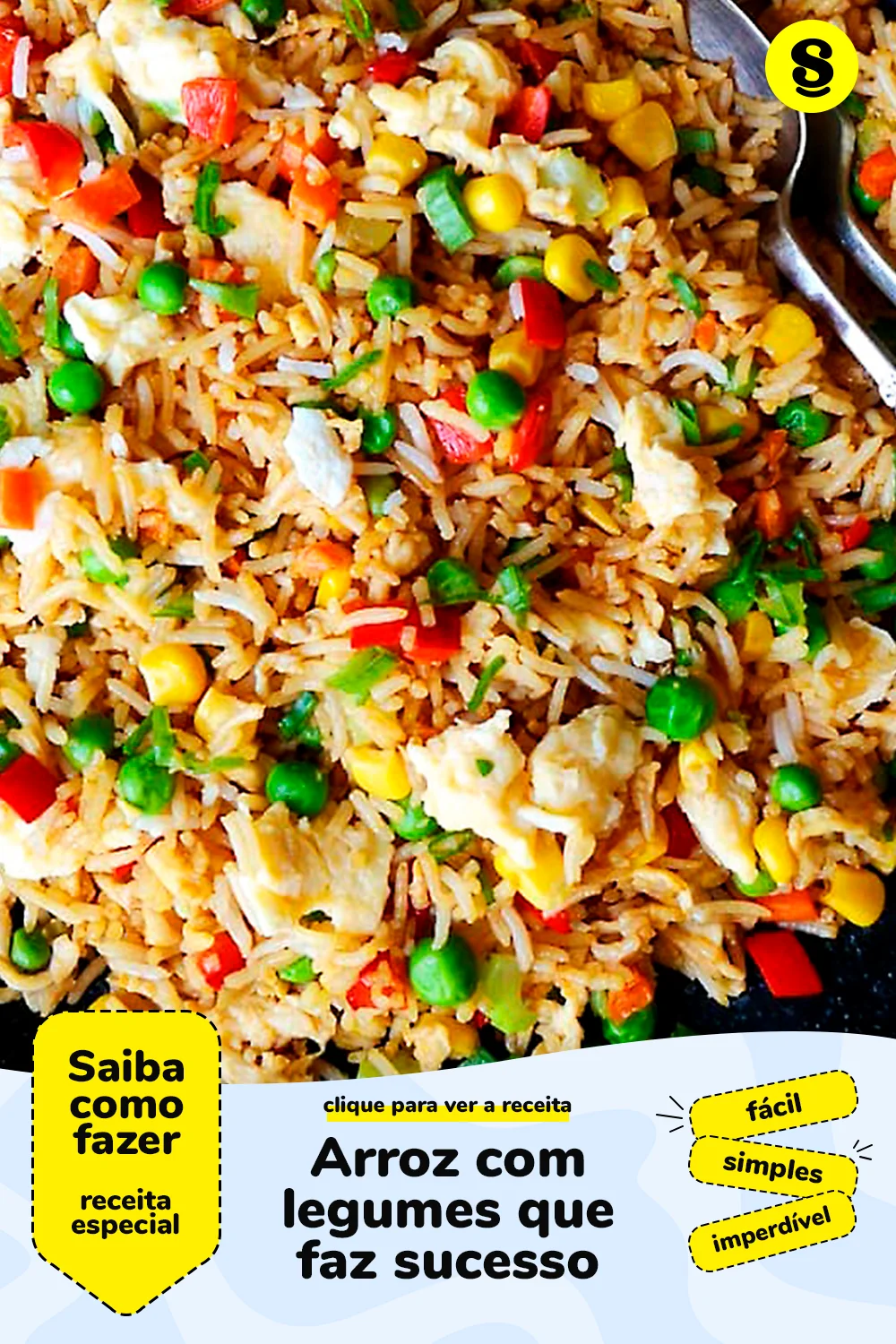 Receita de arroz com legumes