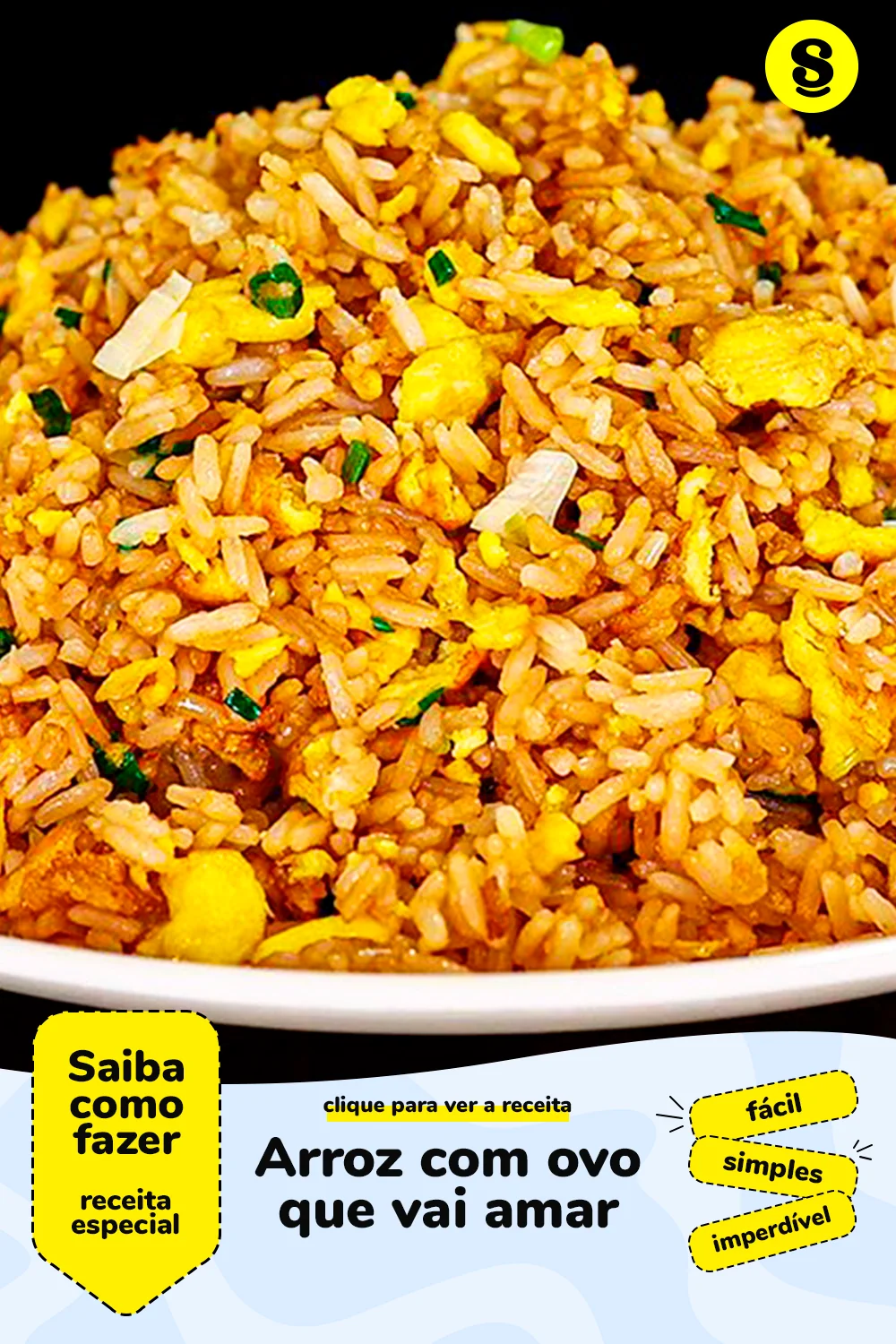 Receita de arroz com ovo