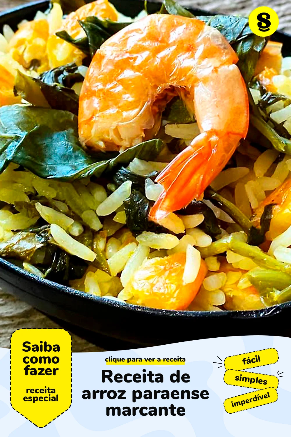 Receita de arroz paraense