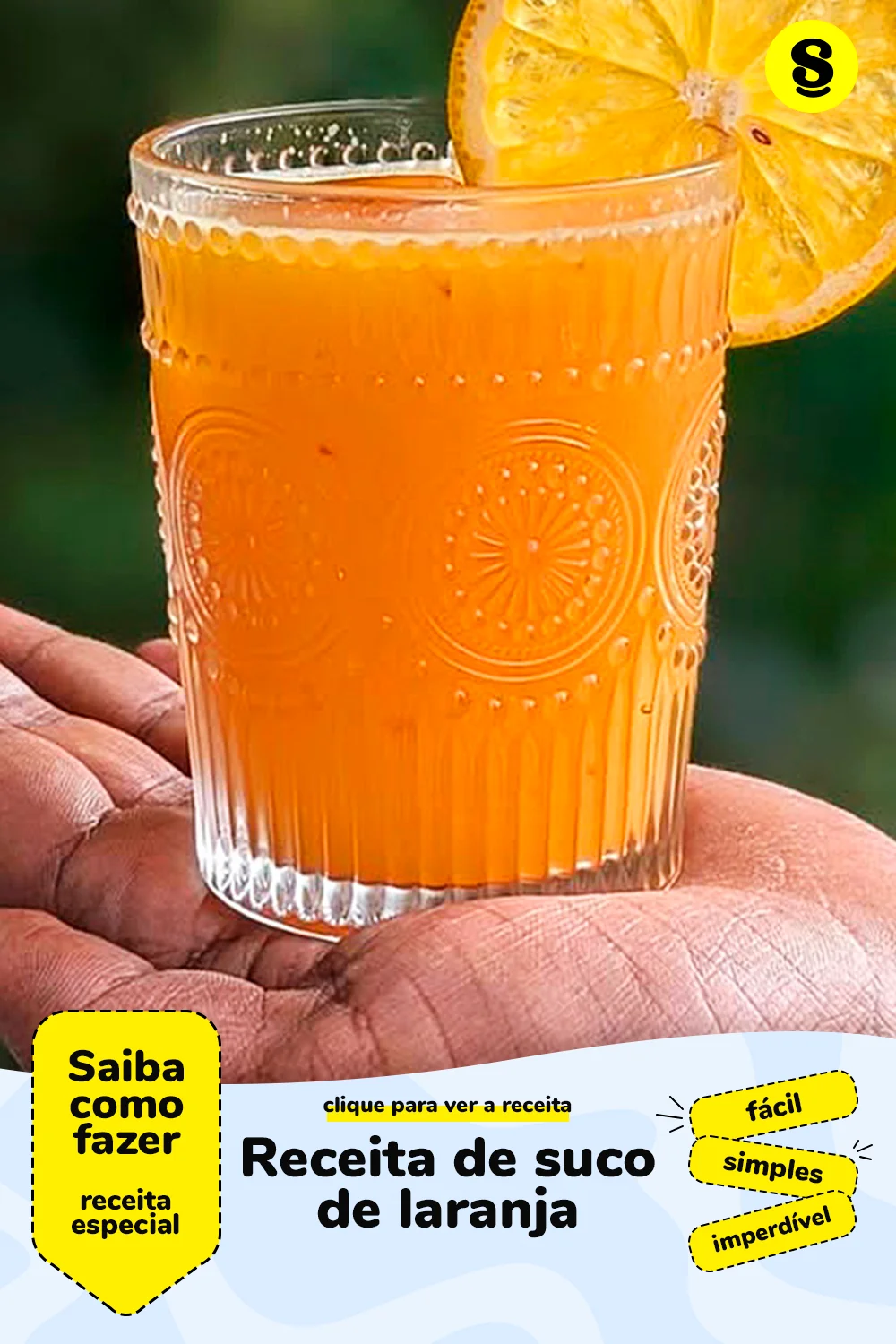 Receita de suco de laranja