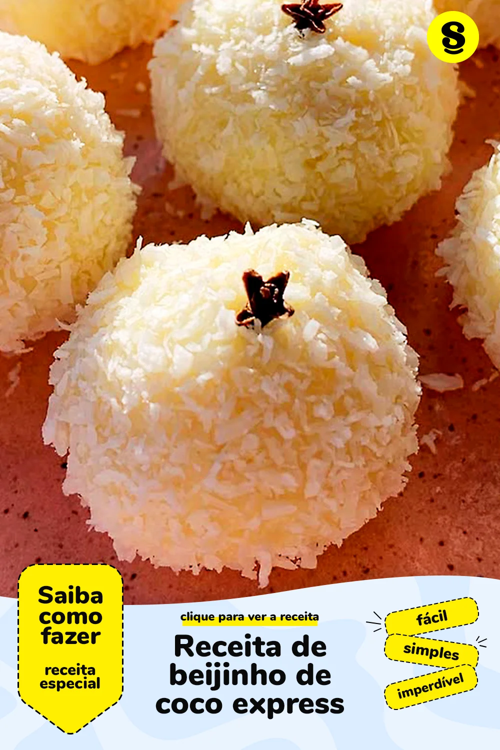 Receita de beijinho de coco
