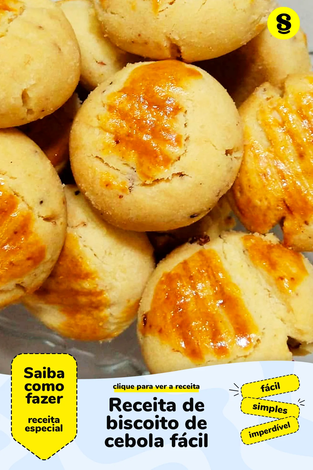 Receita de biscoito de cebola