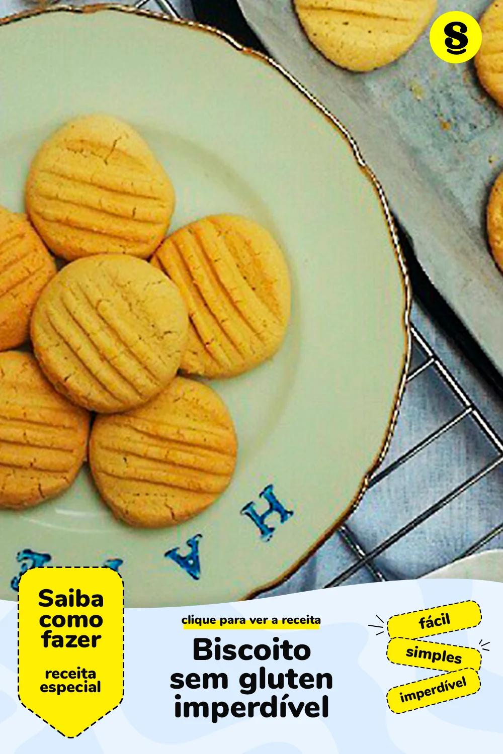 Receita de biscoito sem gluten