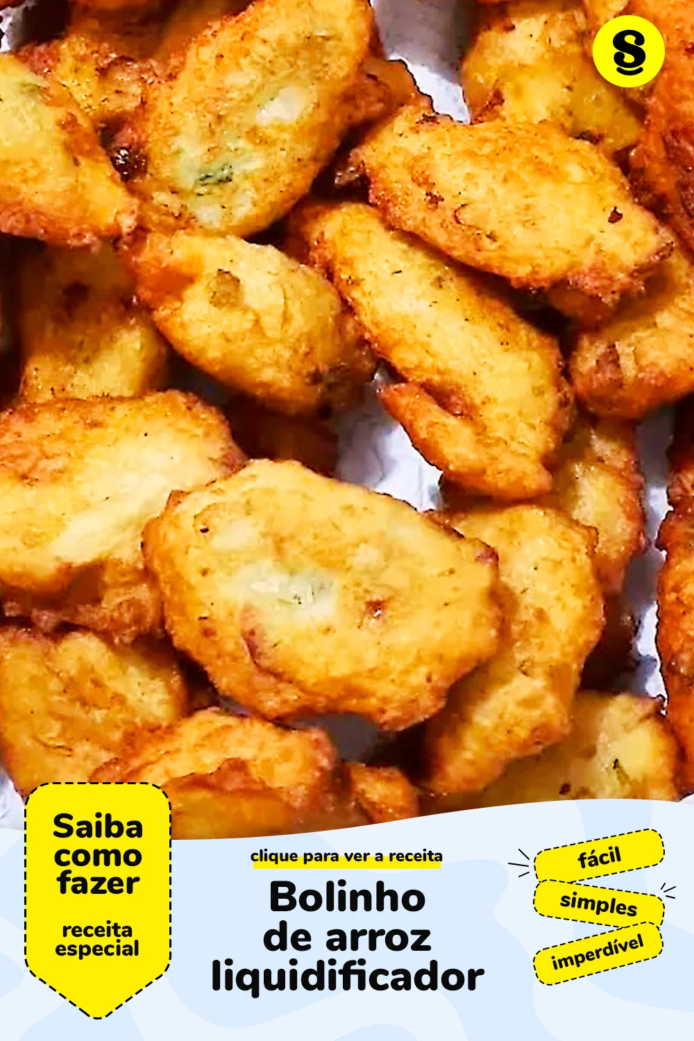 Receita de bolinho de arroz liquidificador