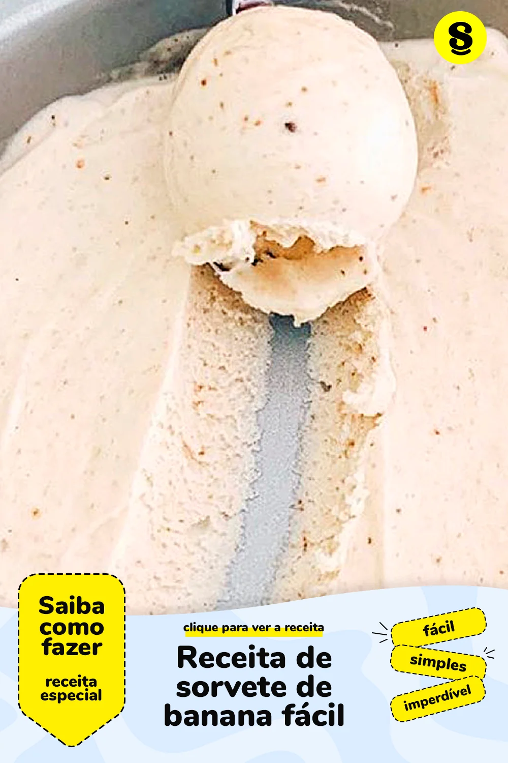 Receita de sorvete de banana