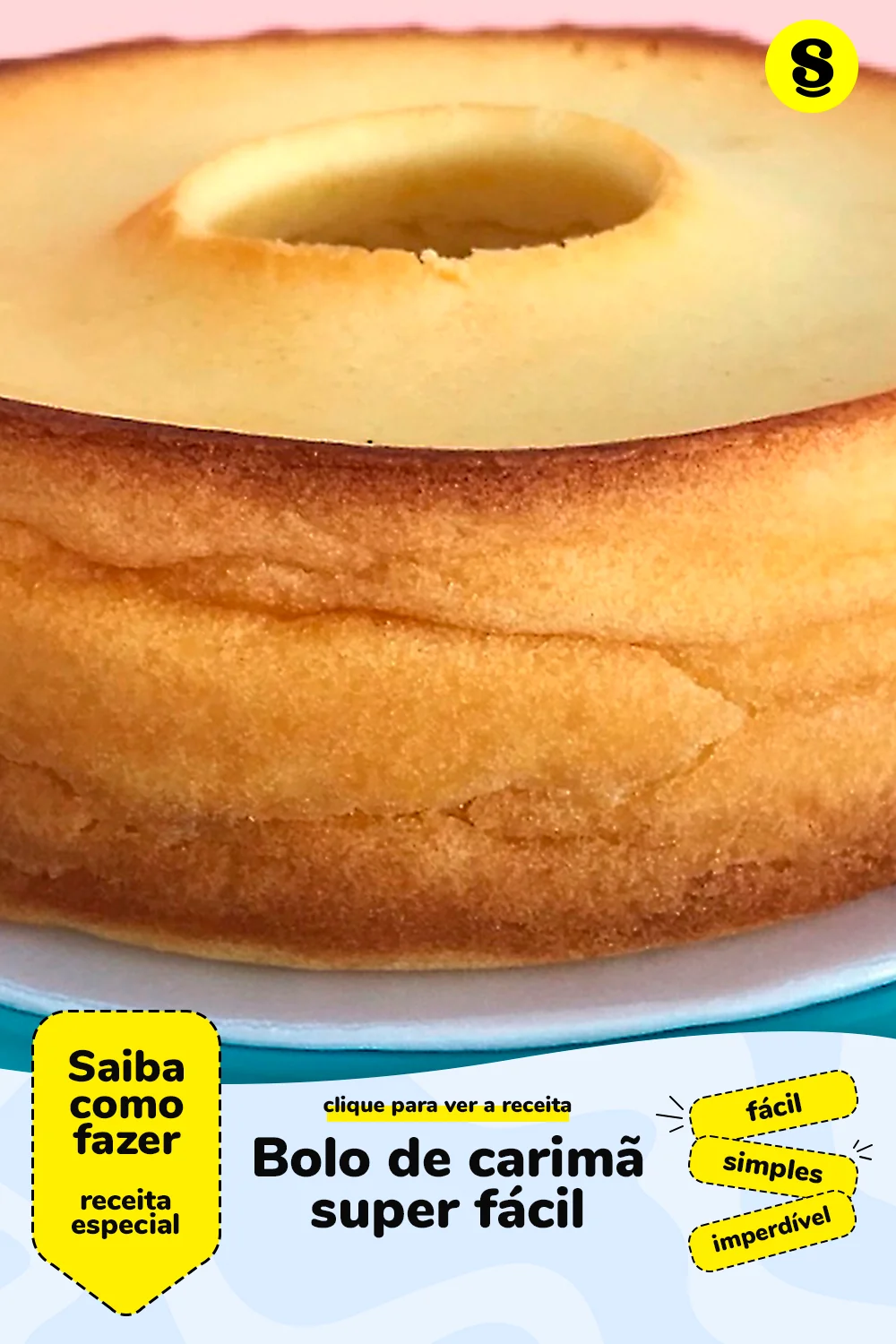 Receita de bolo de carimã