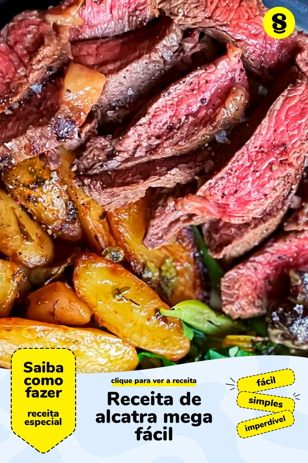 Receita com alcatra