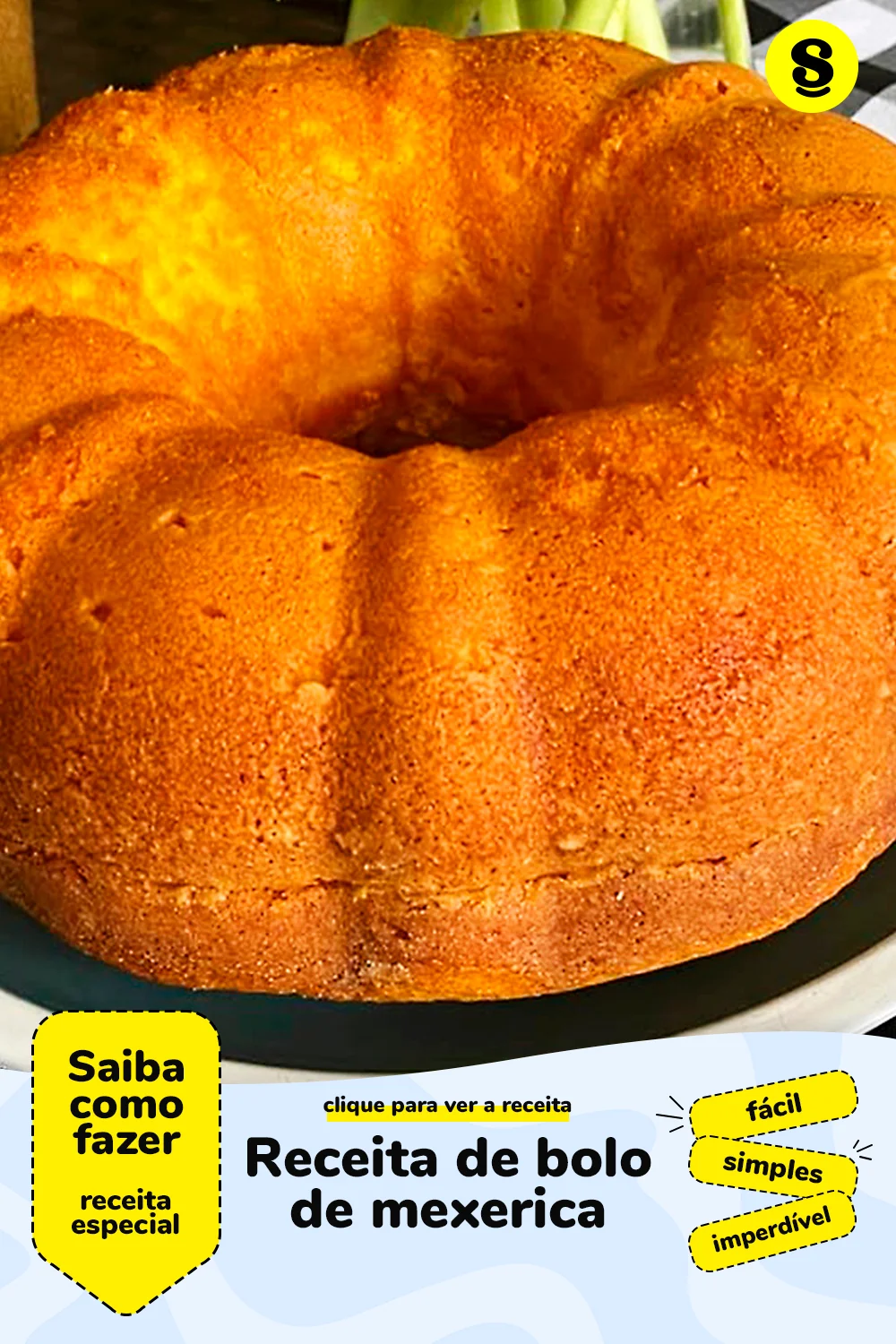 Receita de bolo de mexerica