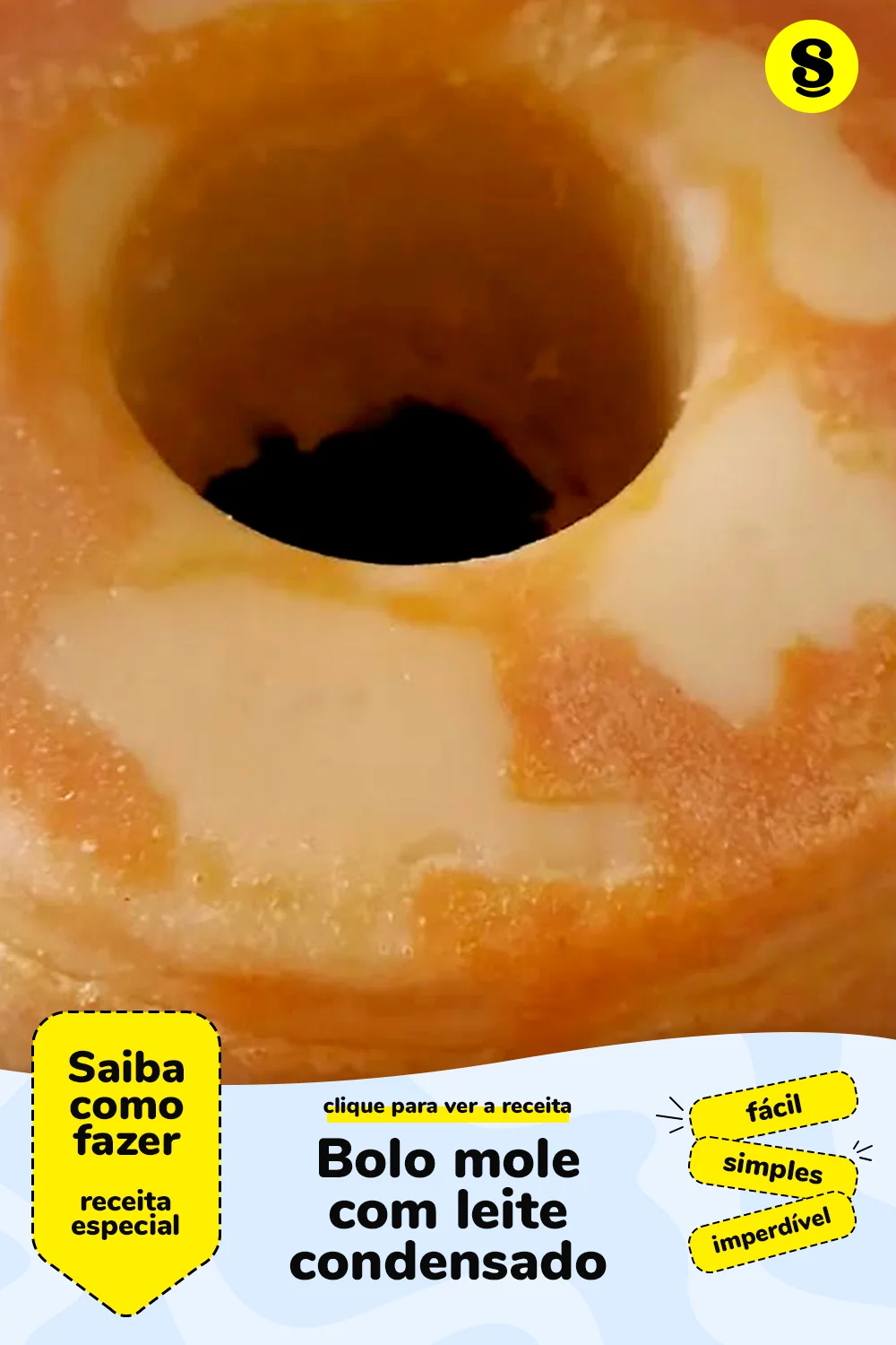 Receita de bolo mole com leite condensado