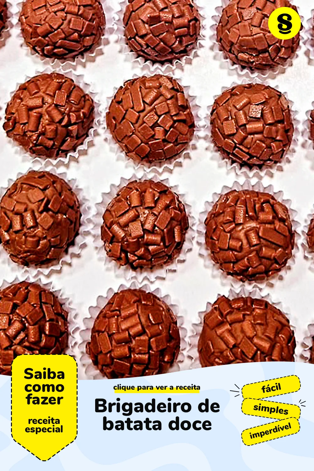 Receita de brigadeiro de batata doce