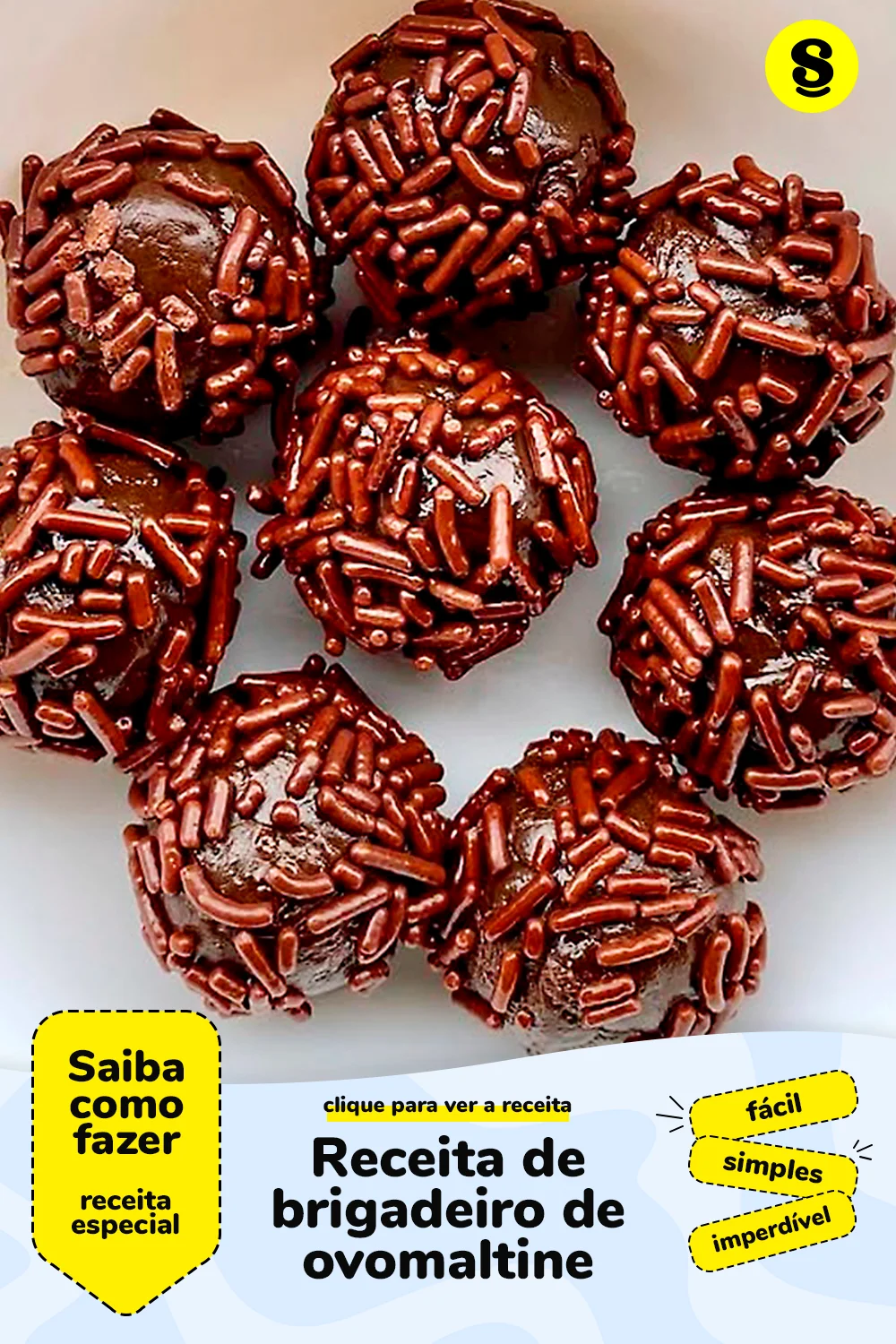 Receita de brigadeiro de ovomaltine