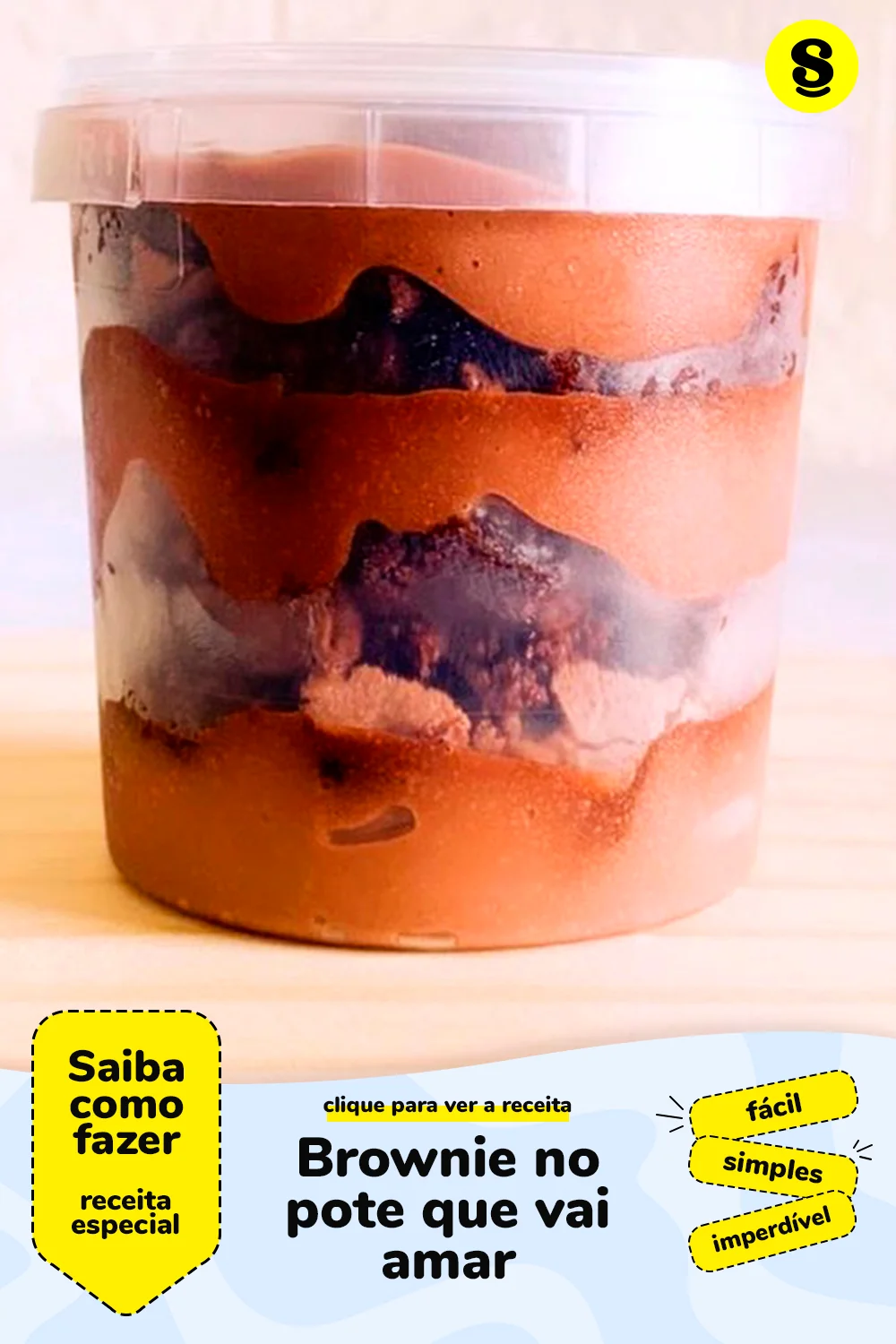 Receita de brownie no pote