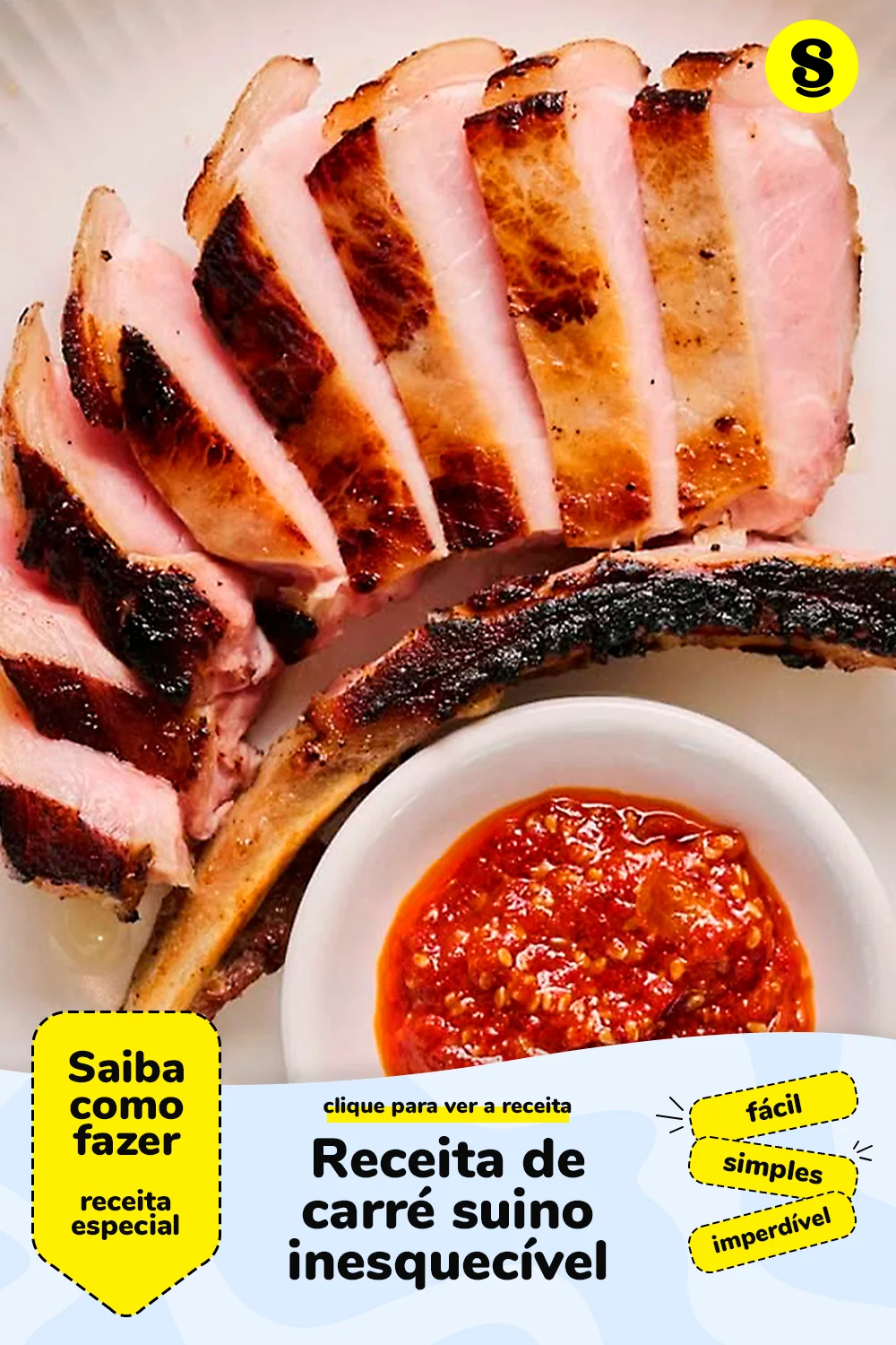 Receita de carré suino