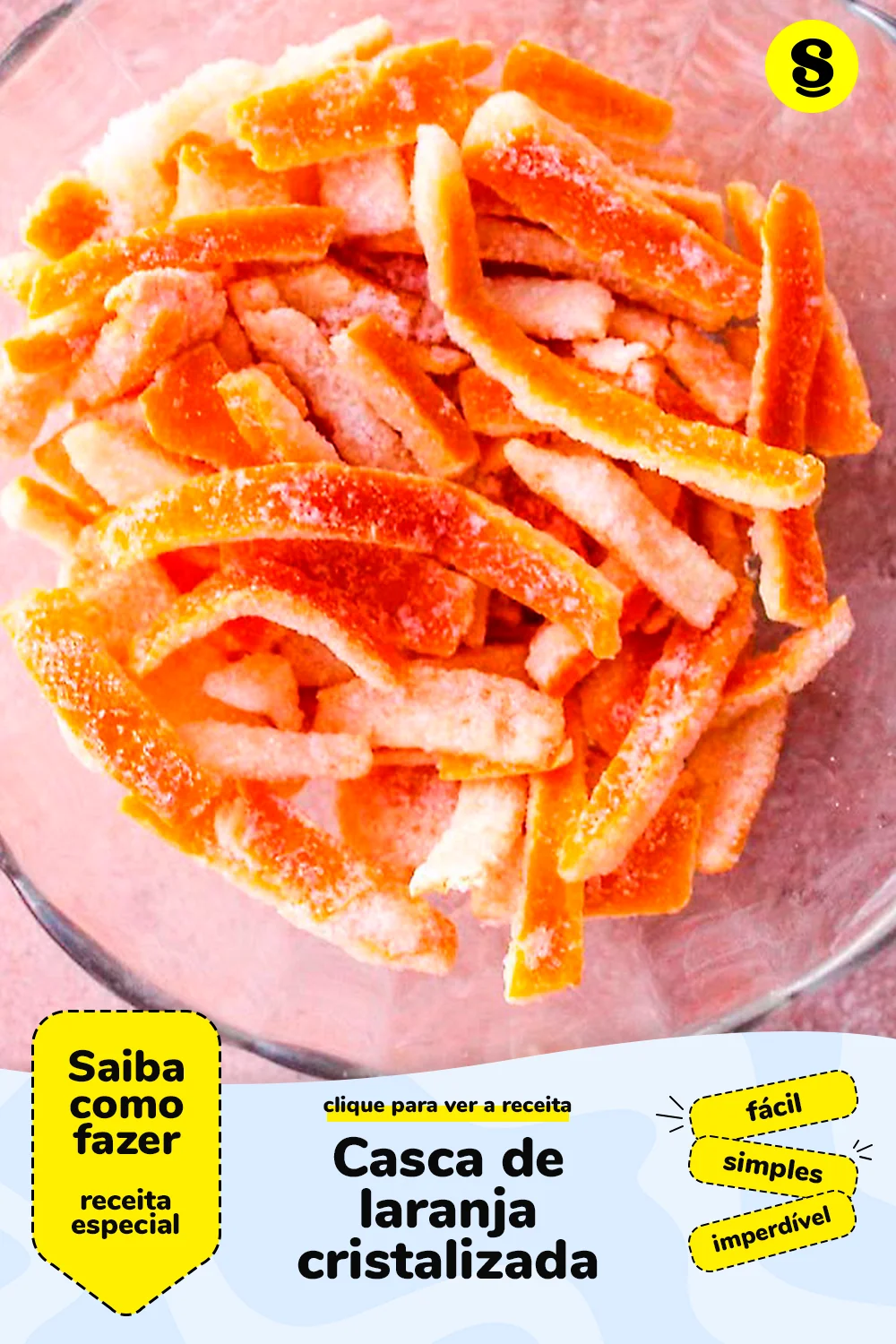 Receita de casca de laranja cristalizada