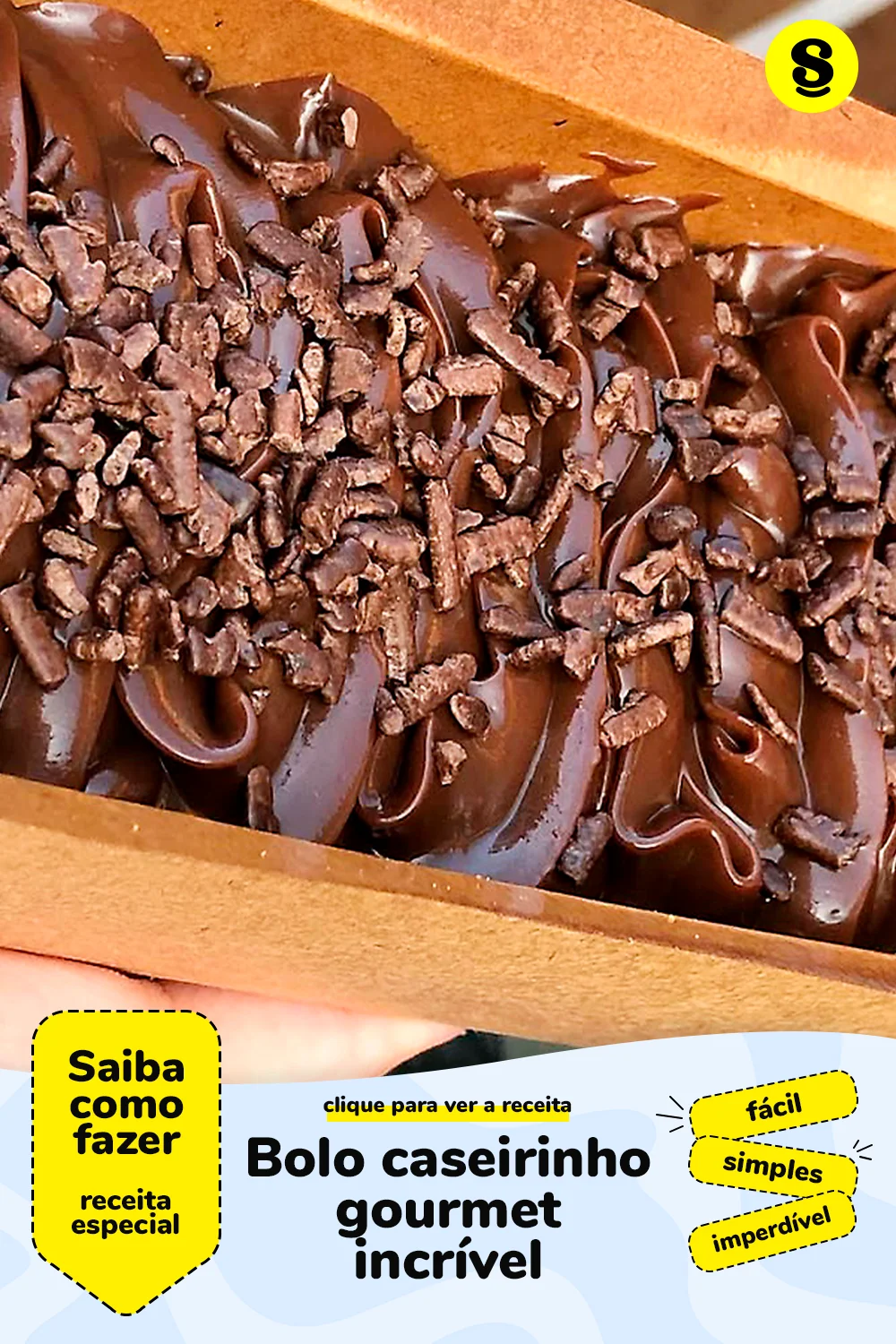 Receita de bolo caseirinho gourmet