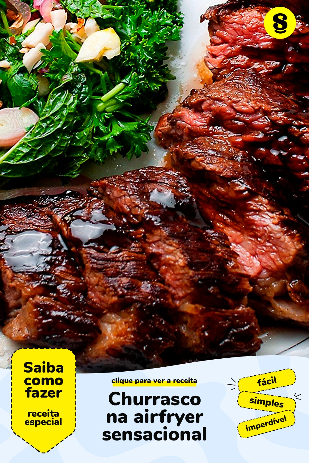 Receita de churrasco na airfryer