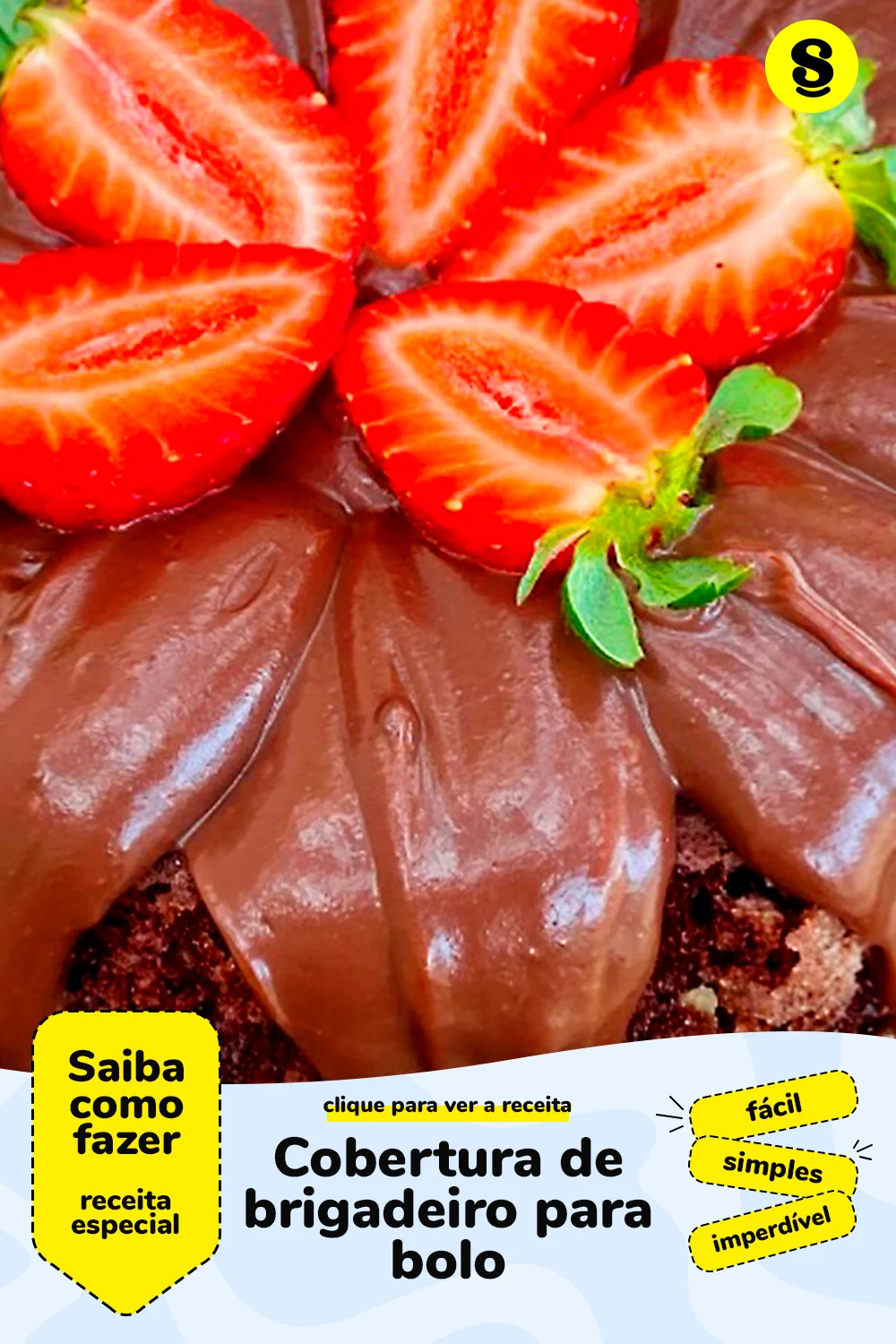 Receita de cobertura de brigadeiro para bolo