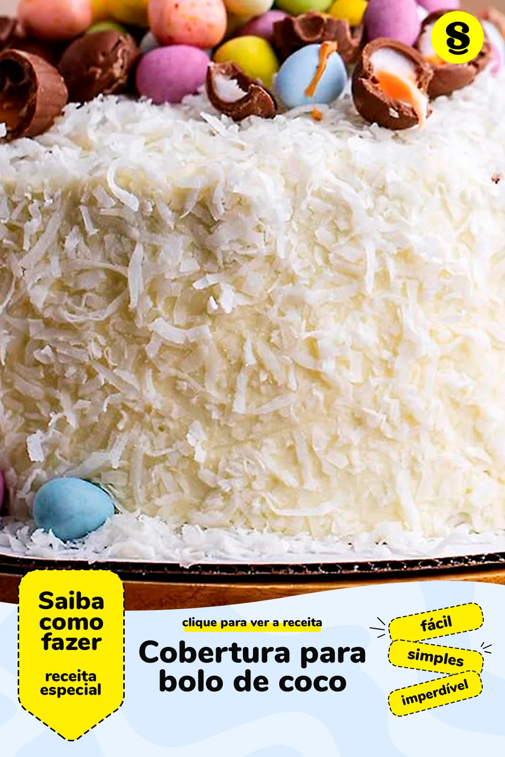 Receita de cobertura para bolo de coco
