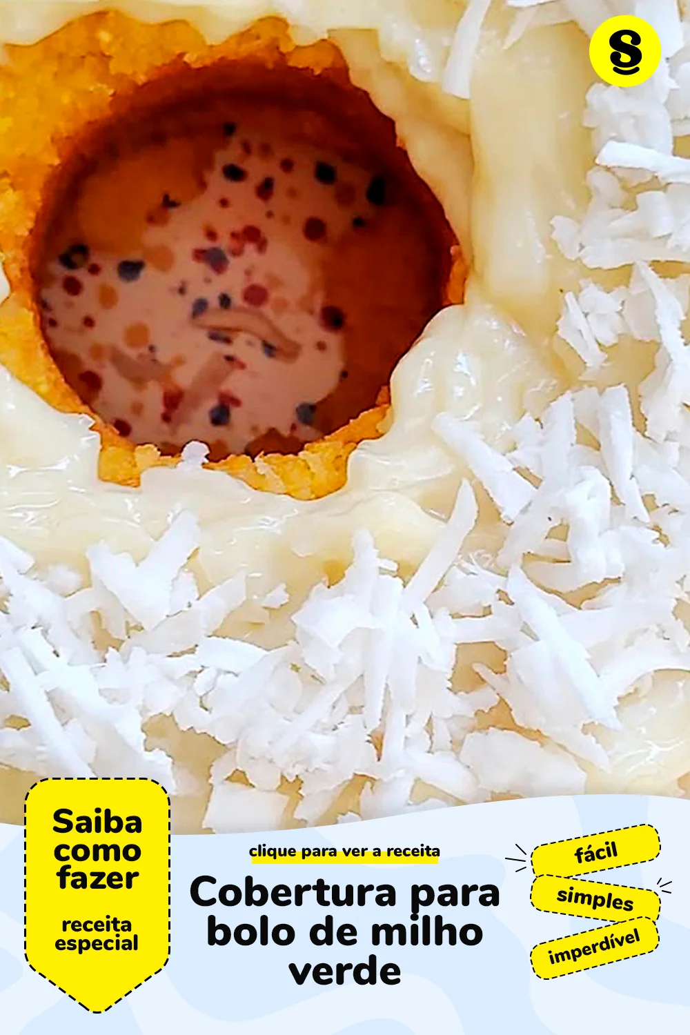 Receita de cobertura para bolo de milho verde