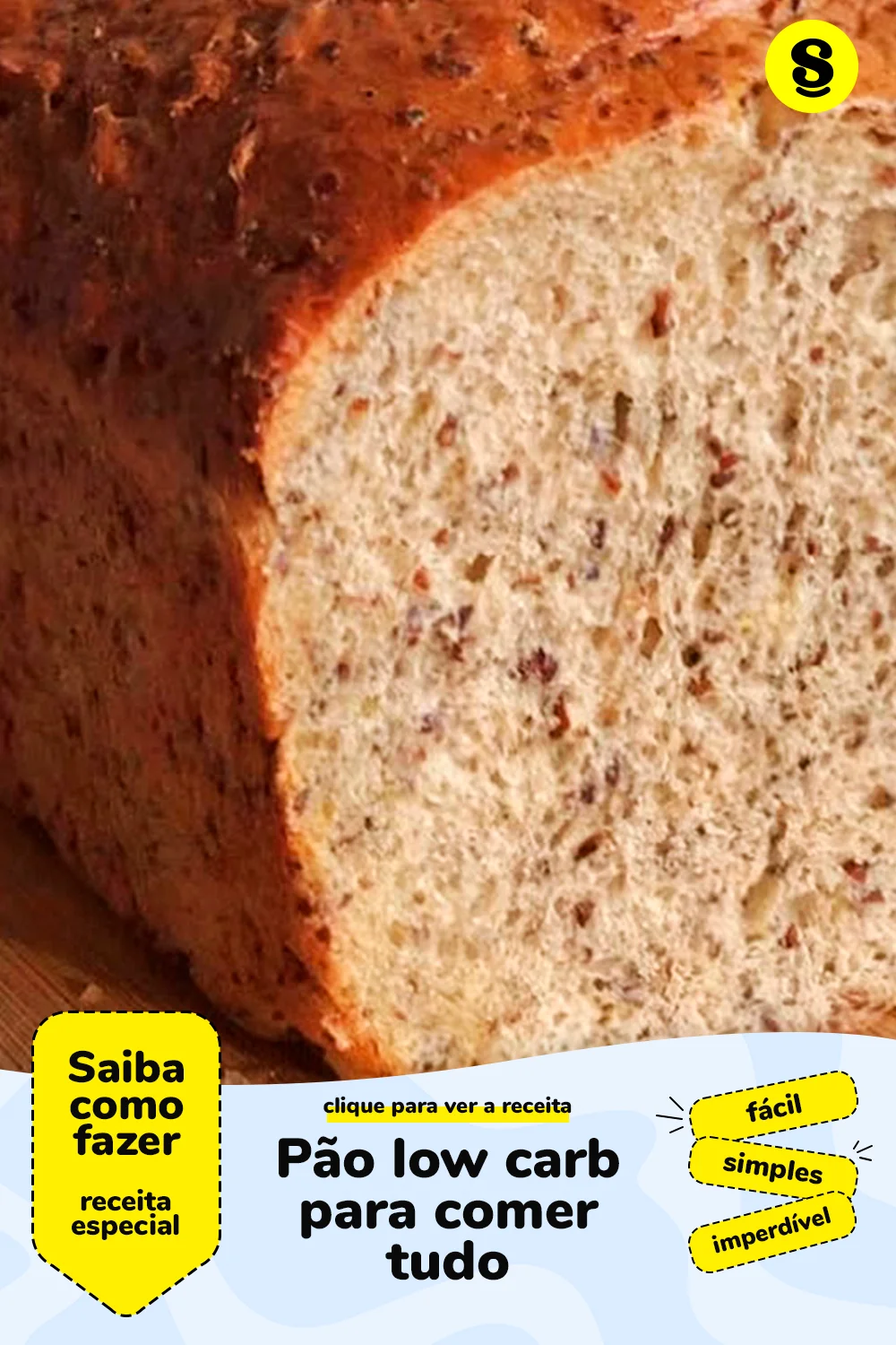 Receita de pão low carb