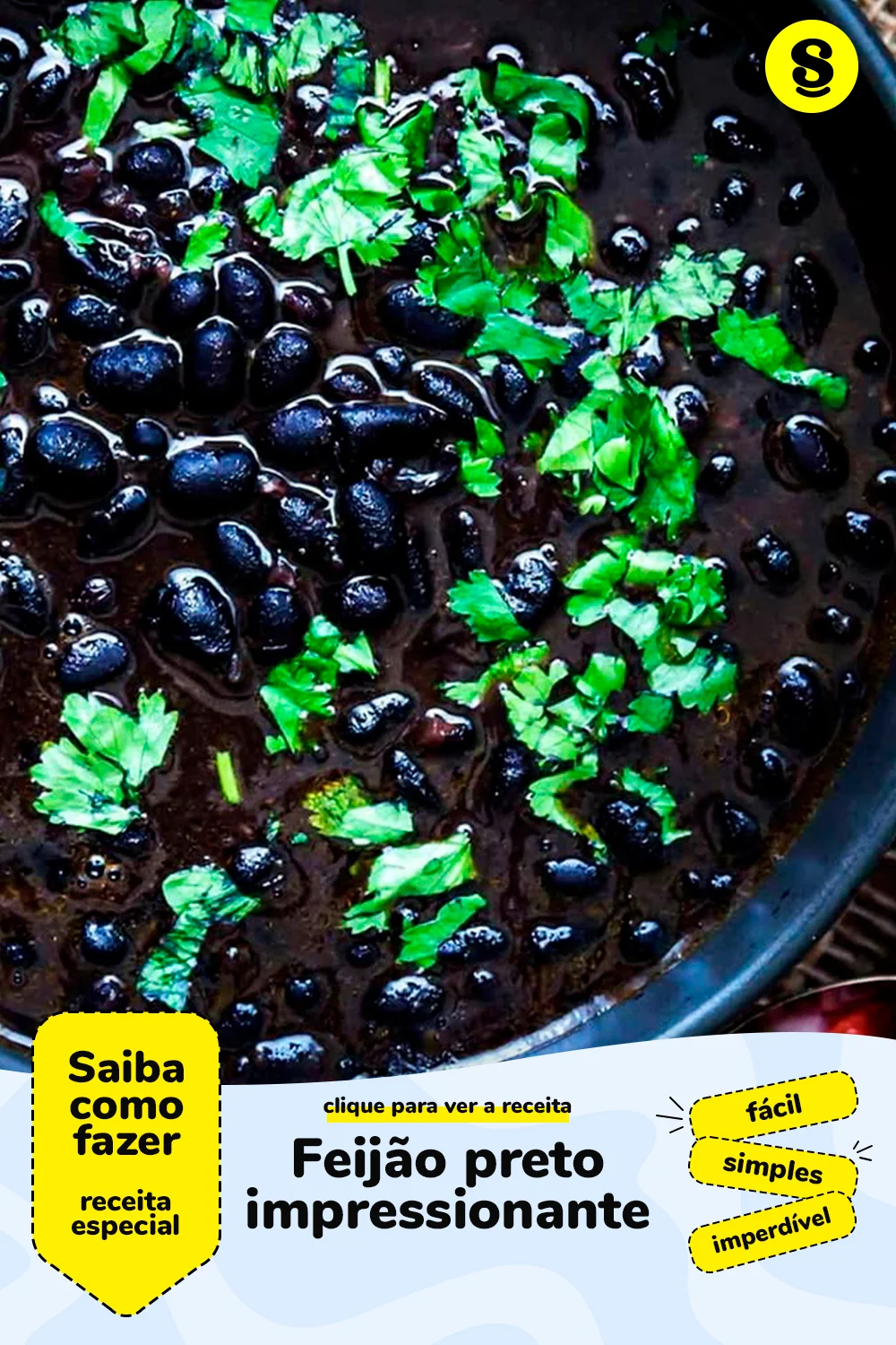 Receita de feijão preto
