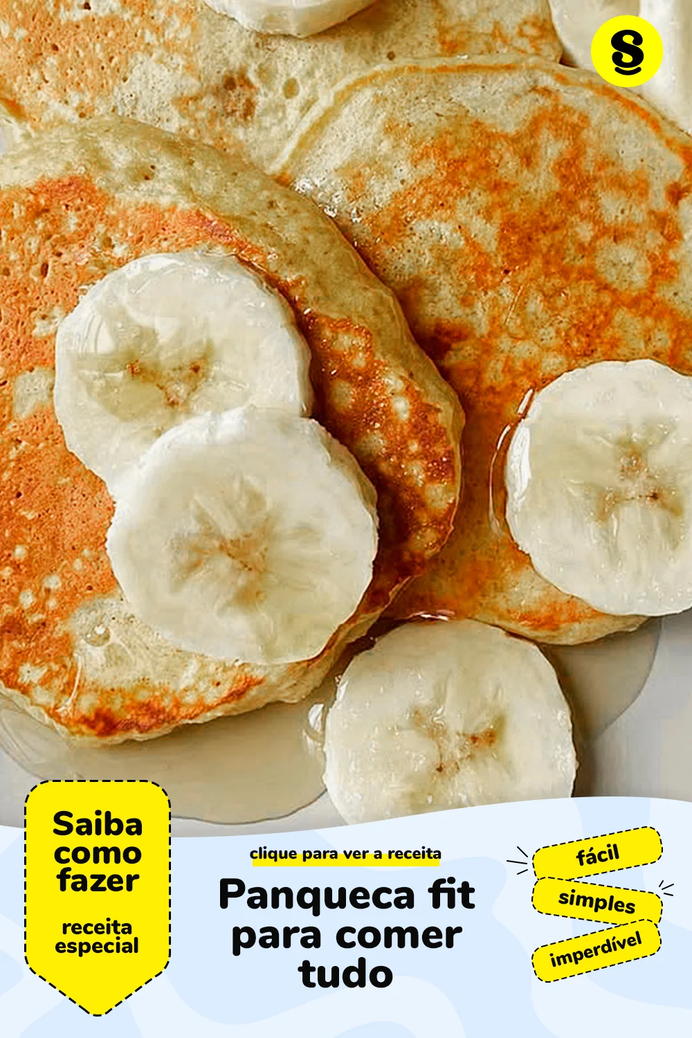 Receita de panqueca fit