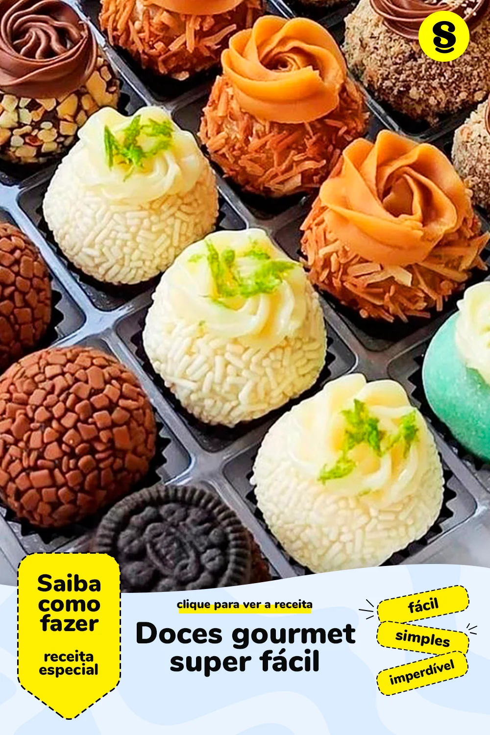 Receita de doces gourmet
