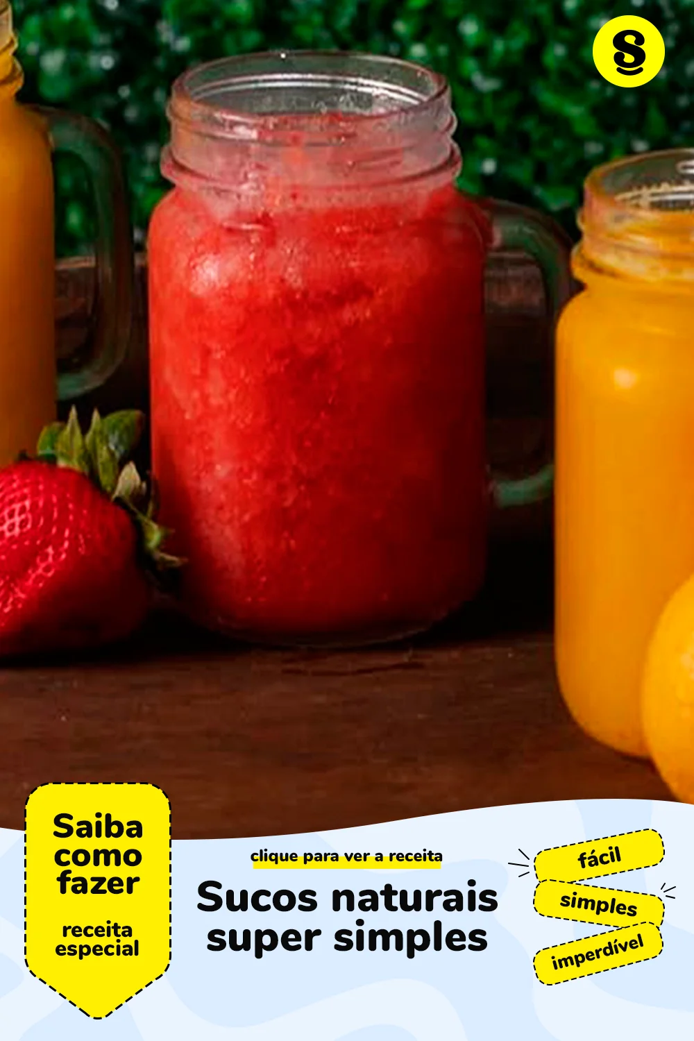 Receita de sucos naturais