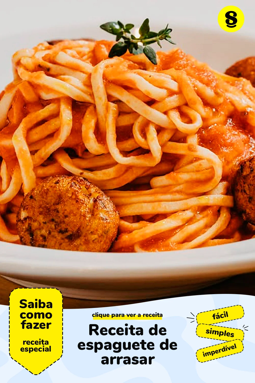 Receita de espaguete